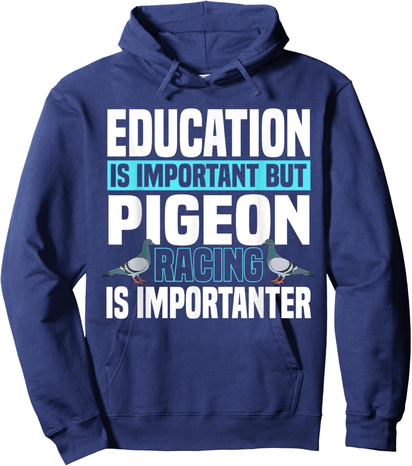 Pigeon Racing Birdwatching Trainer Breeder Hoodie - Hoodie | Navy