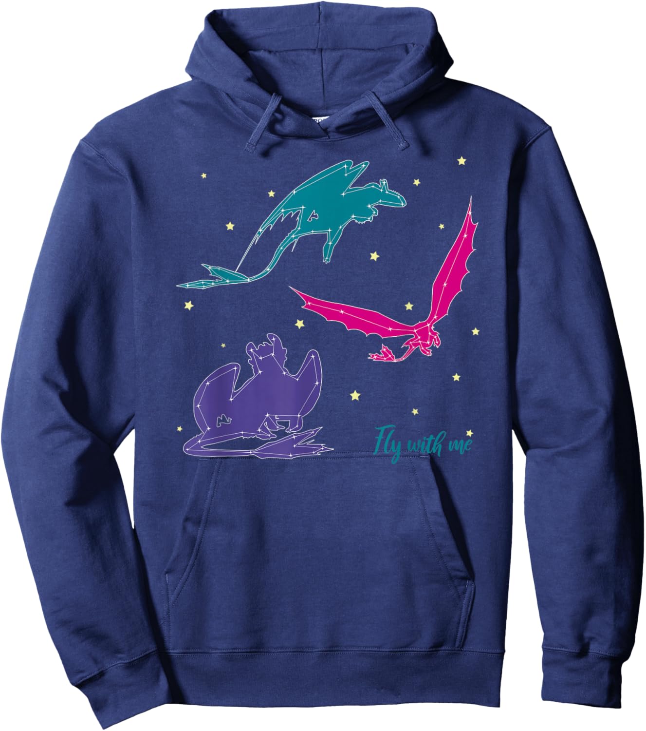 DreamWorks How to Train Your Dragon 3 Fly With Me Hoodie - Hoodie | Navy