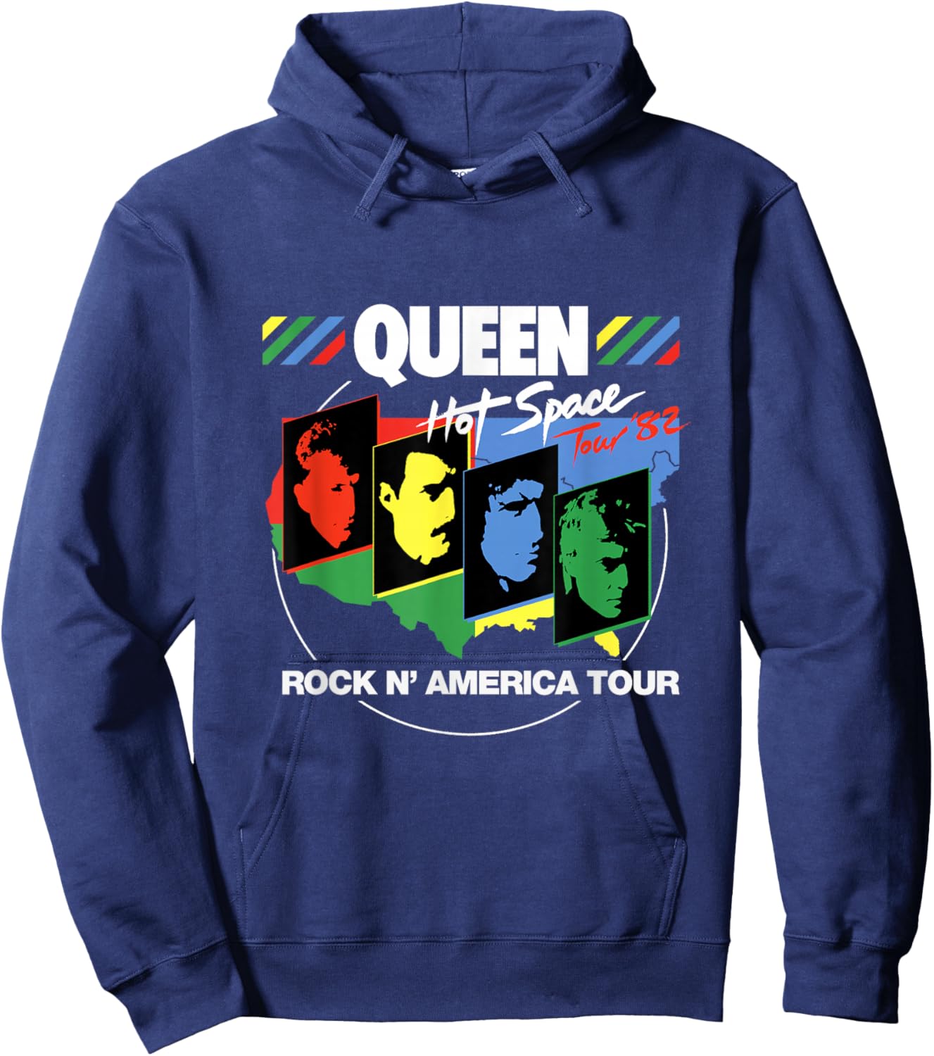 Queen Hot Space Hoodie - Hoodie | Navy