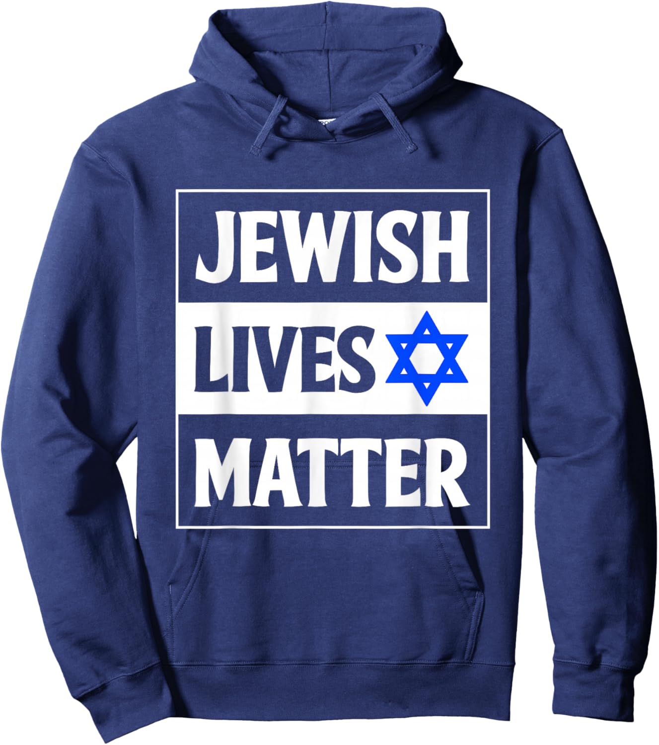 Jewish Lives Matter Retro Jewish Holiday Hoodie - Hoodie | Navy