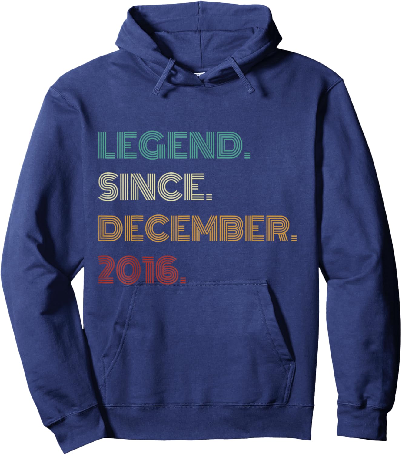 9 Years Old Legend Since December 2016 9th Birthday Hoodie - Hoodie | Navy