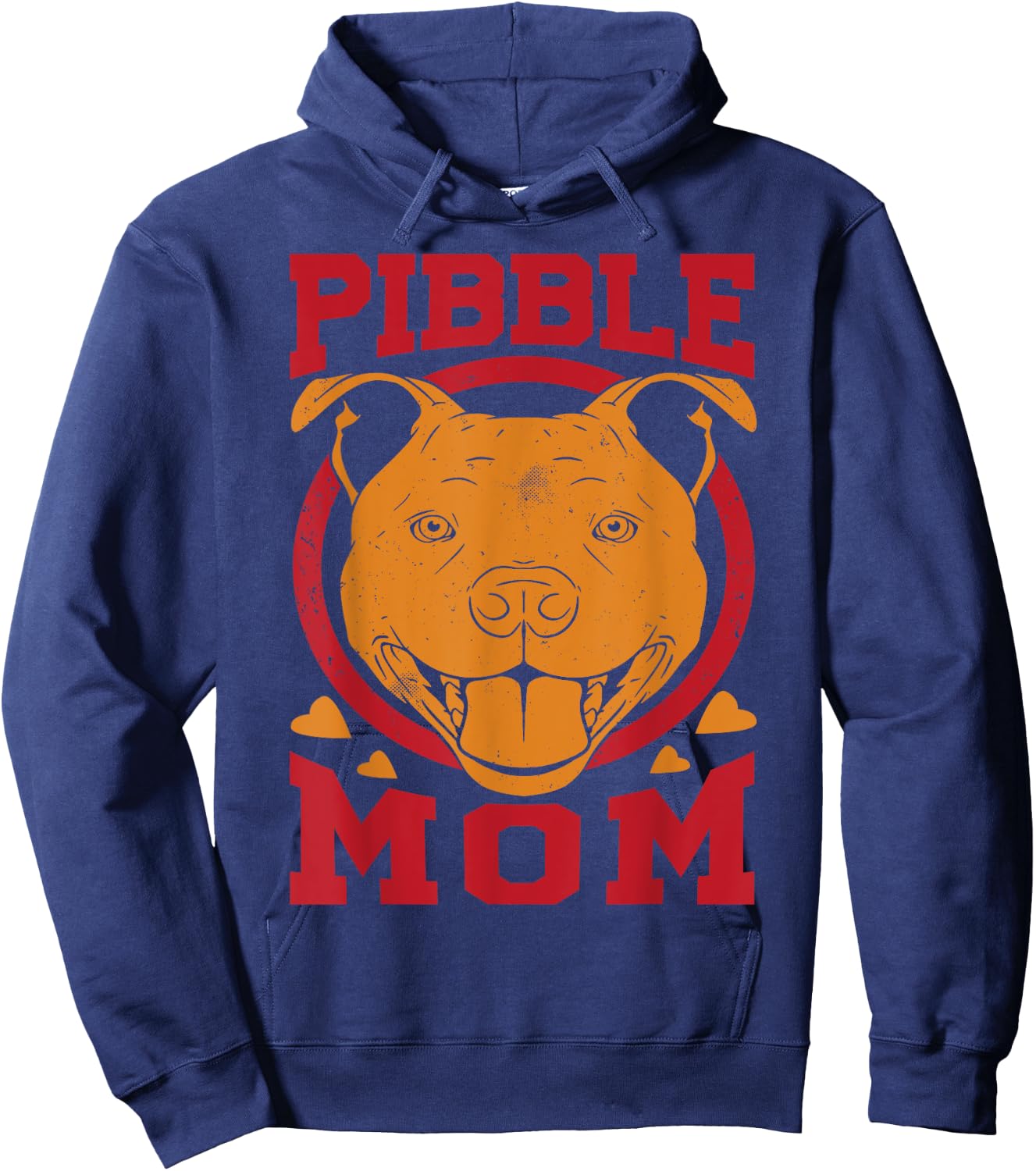 Pibble Mom - Funny Pitbull Dog - Pet Lover Girl Hoodie - Hoodie | Navy