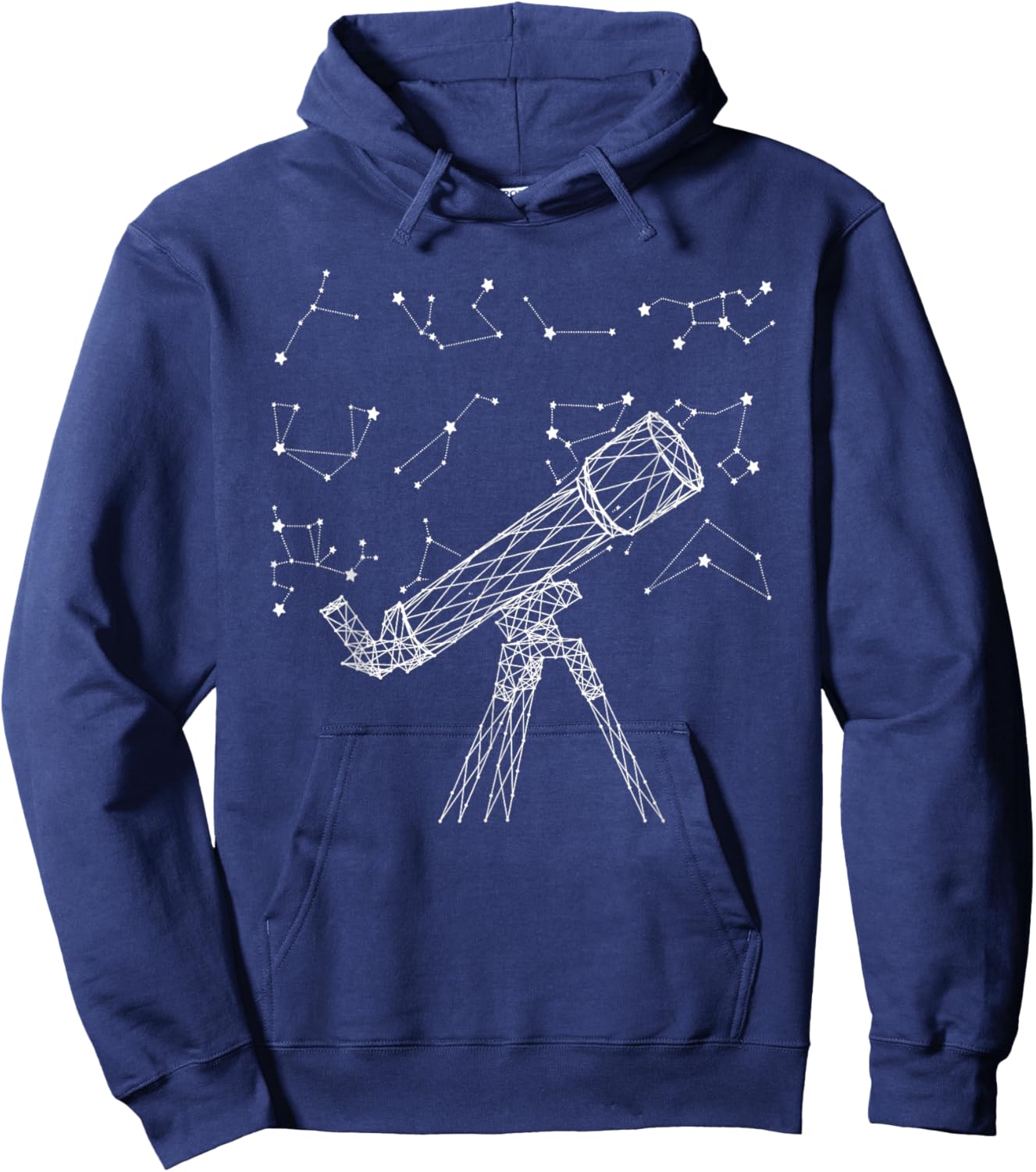 Star Constellations Galaxy Telescope Outer Space Astronomy Hoodie - Hoodie | Navy
