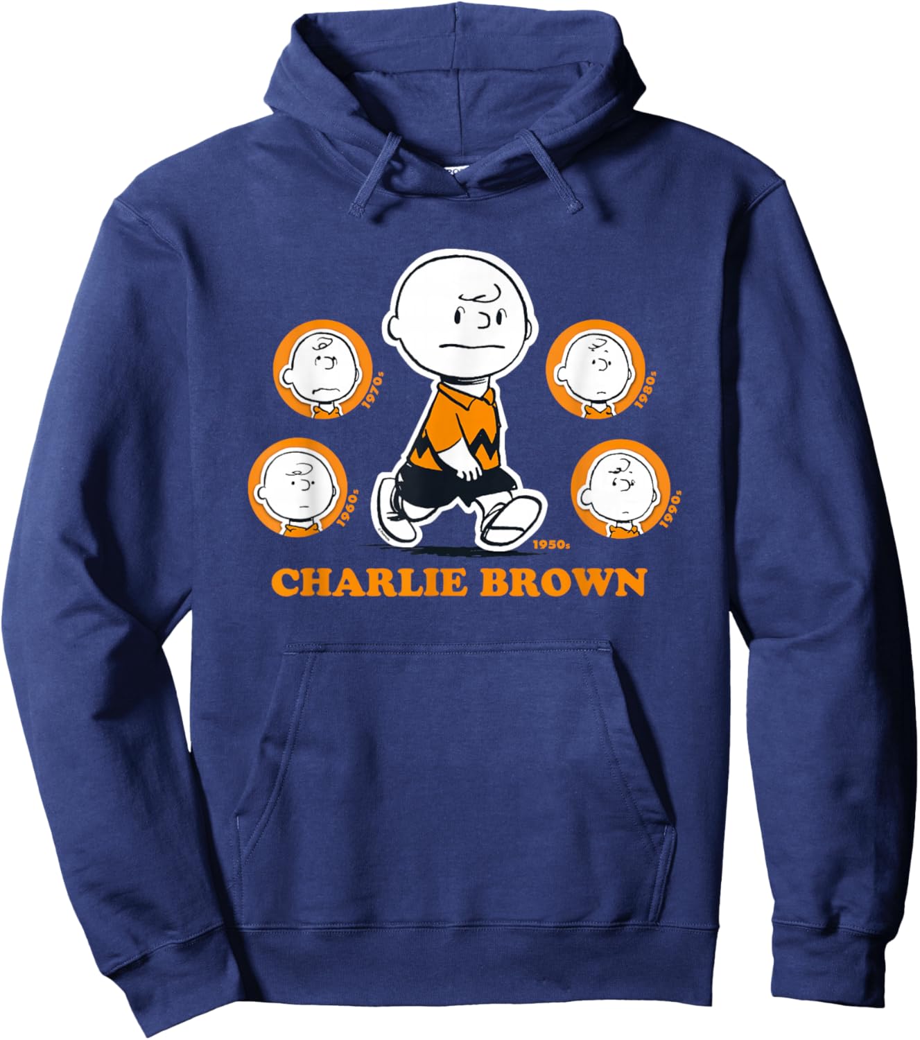 Peanuts - Charlie Brown Evolution Hoodie - Hoodie | Navy