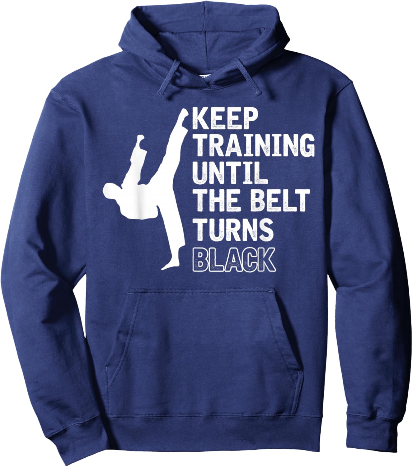Black Belt Sparring Ninja Funny Gift Karate Hoodie - Hoodie | Navy