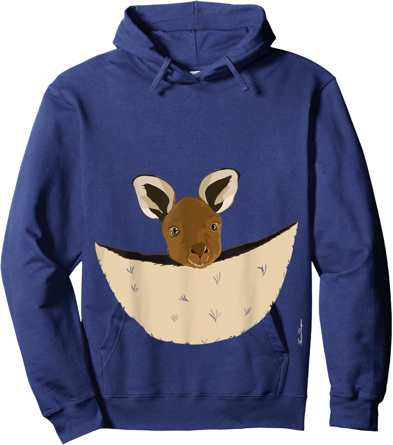 Cute kangaroo baby in a bag, fancy dress costume Hoodie - Hoodie | Navy