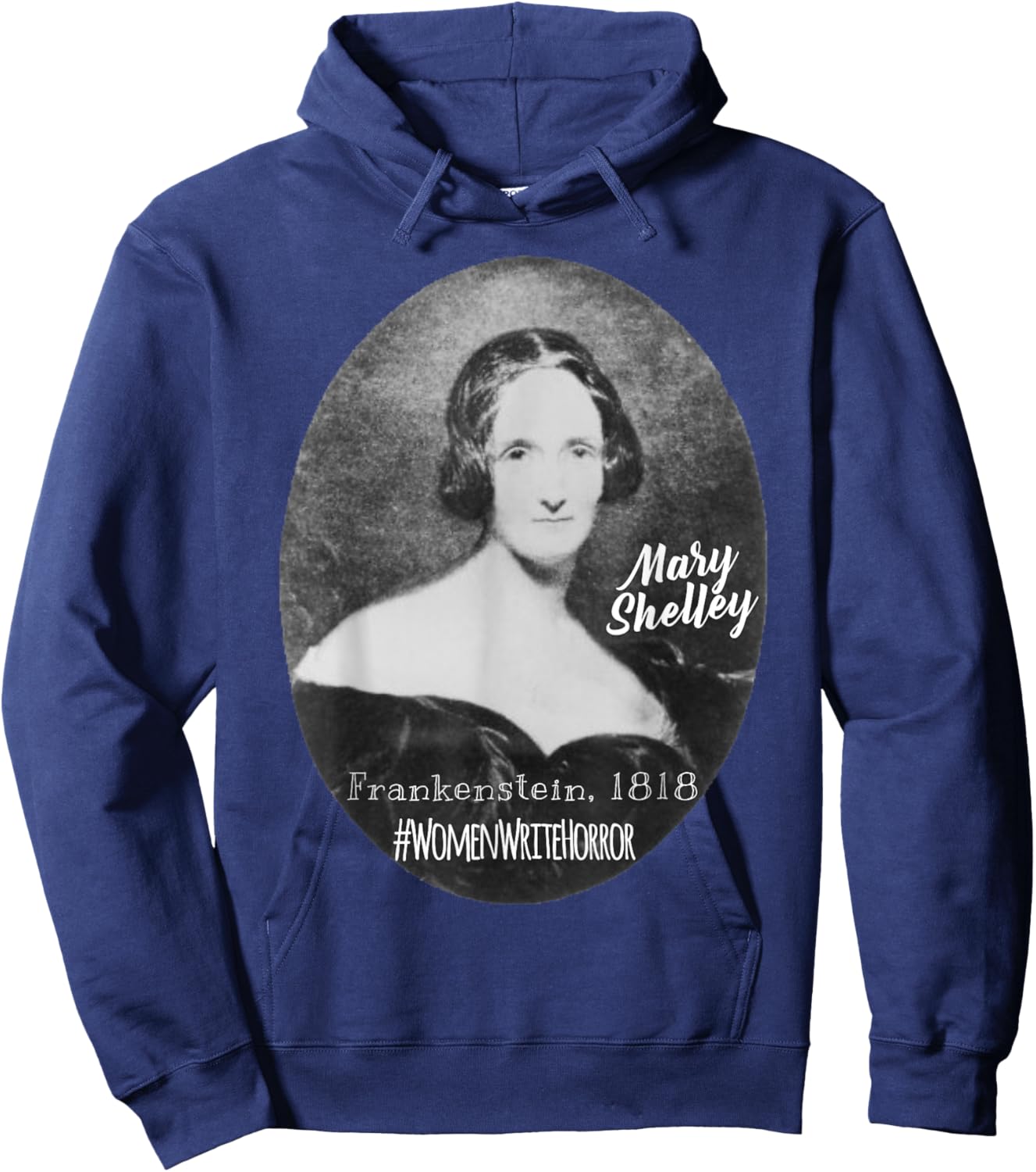 Mary Shelley Frankenstein Gothic Horror Hoodie - Hoodie | Navy