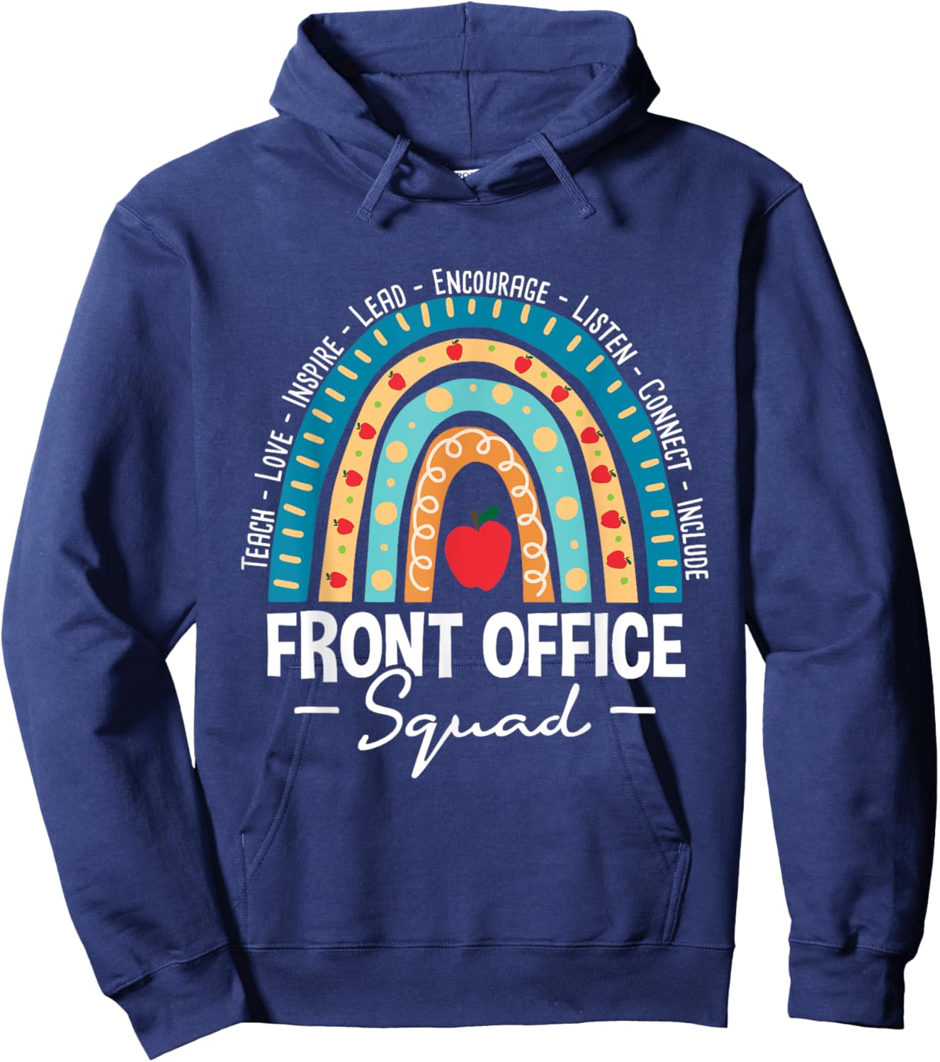Front Office Squad - School Admin Administrative Assistant Hoodie - Hoodie | Navy