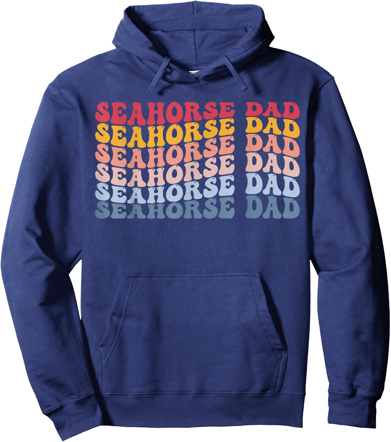 Seahorse Dad Seahorse Lover Hoodie - Hoodie | Navy