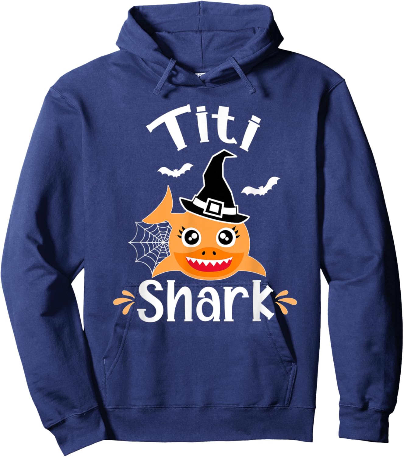 Titi Shark Puerto Rican Aunt Halloween Funny Hoodie - Hoodie | Navy