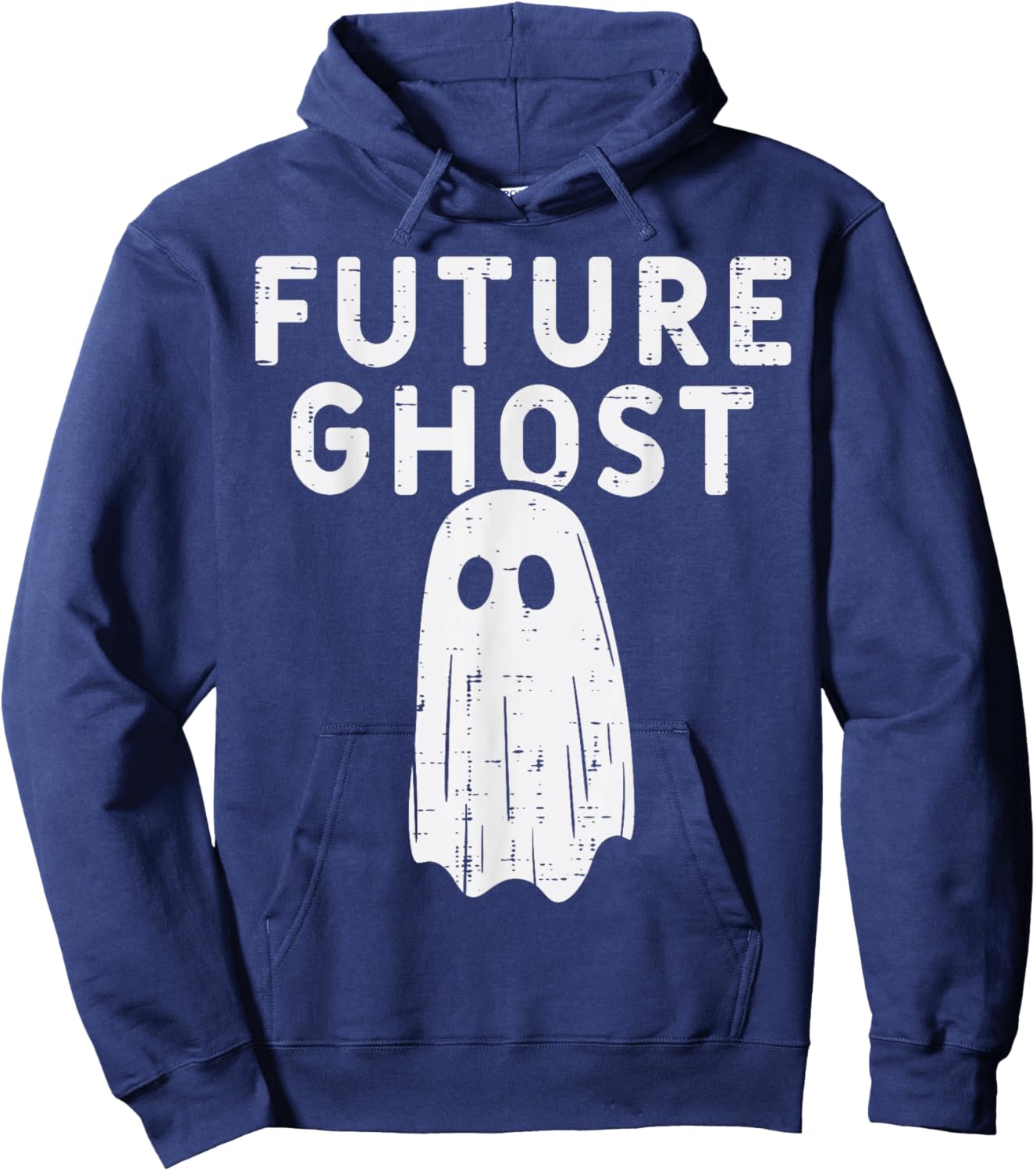 Future Ghost Funny Happy Halloween Costume Men Women Kids Hoodie - Hoodie | Navy