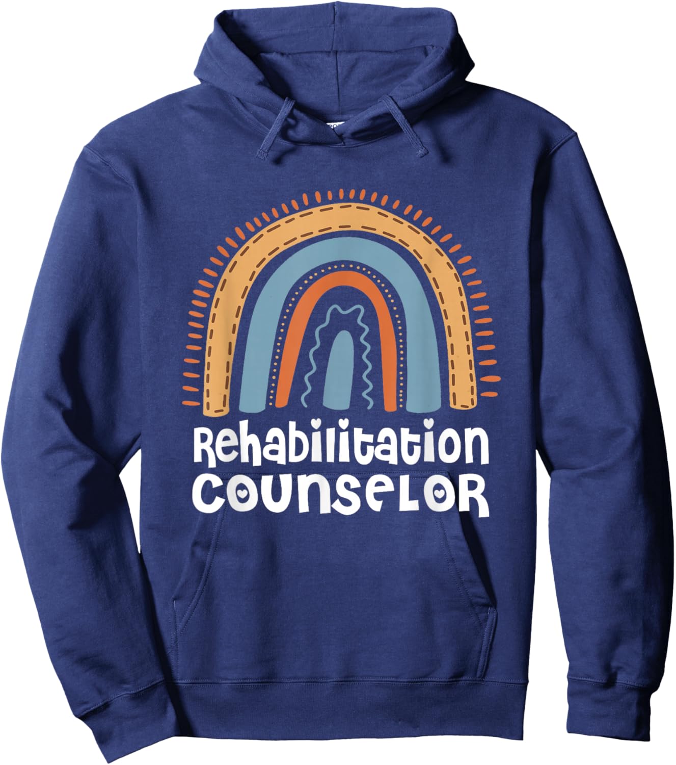 Funny Vintage - Rehabilitation Counselor Hoodie - Hoodie | Navy