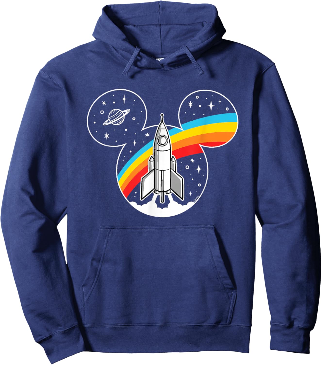 Mickey Mouse - Retro Space Hoodie - Hoodie | Navy
