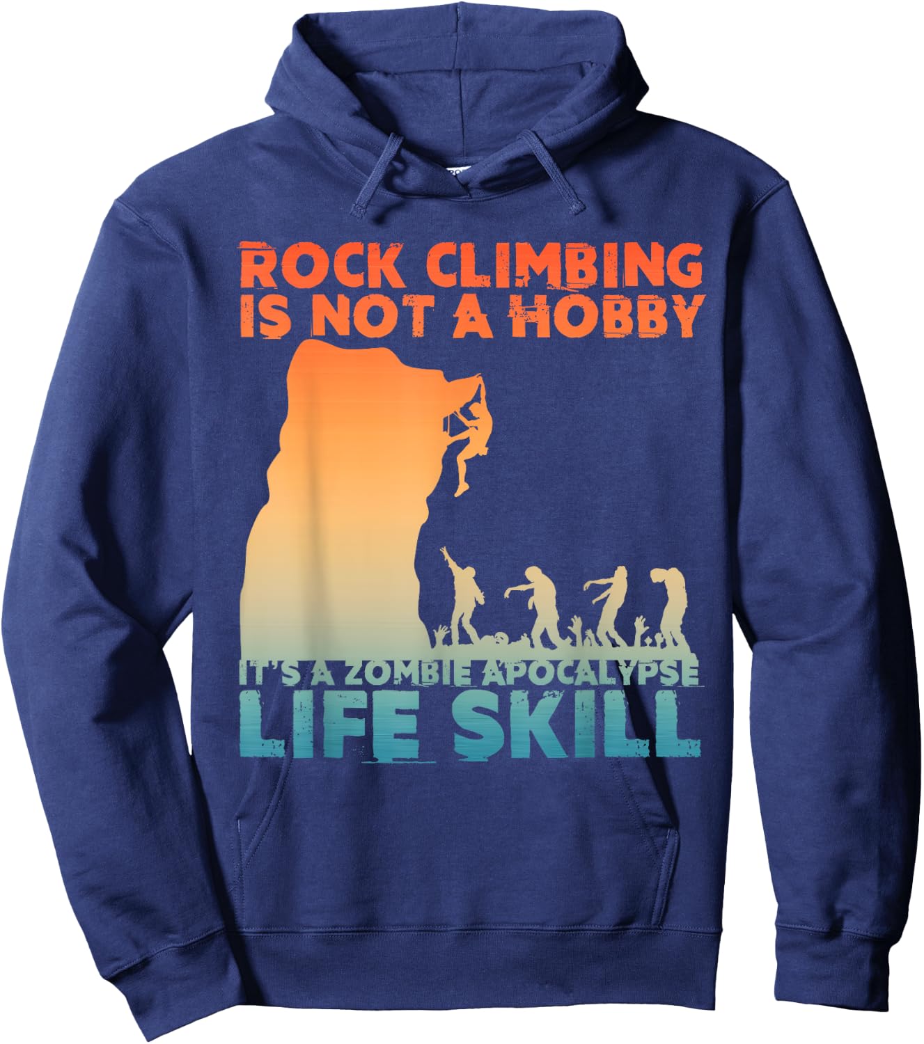 Best Rock Climbing Art Women Rock Climber Bouldering Hoodie - Hoodie | Navy