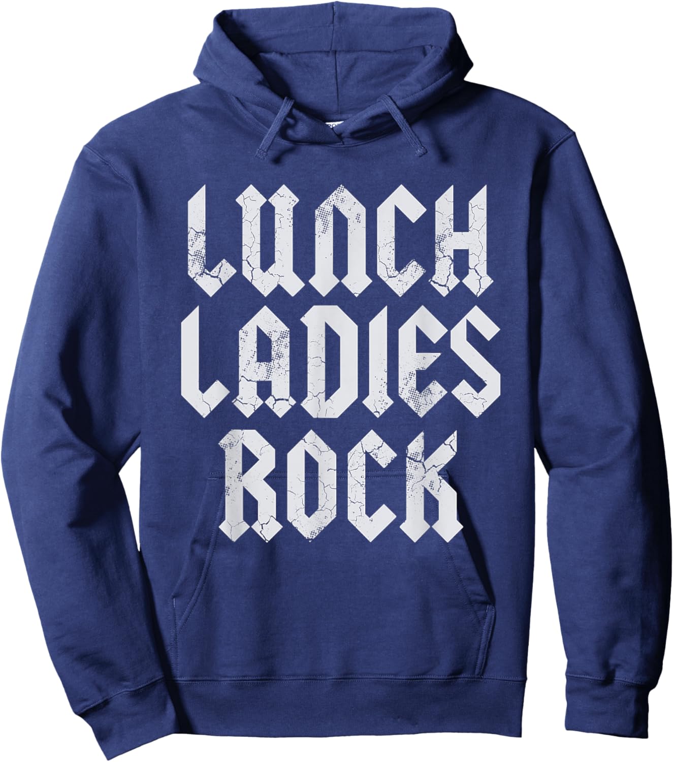 Lunch Ladies Rock Lady Cafeteria Worker Hoodie - Hoodie | Navy
