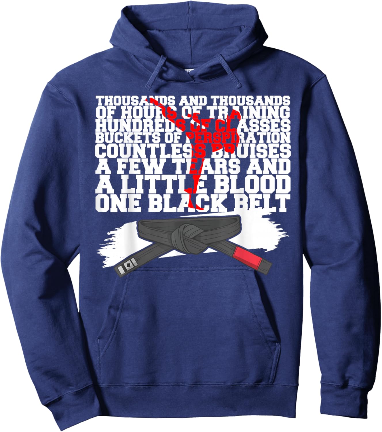 Thousands Of Hours Of Training Hundreds Of Classes Buckets Hoodie - Hoodie | Navy