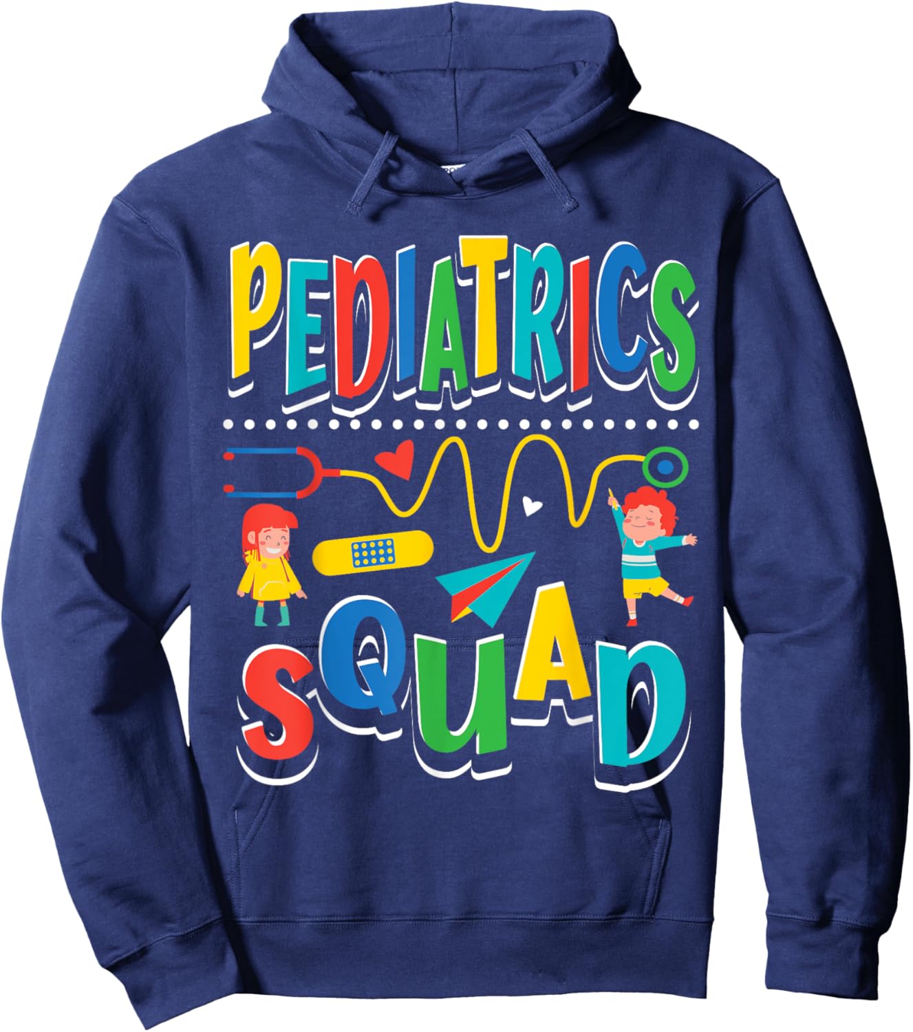 Pediatrics Squad Peds Pediatric Nurse Hoodie - Hoodie | Navy