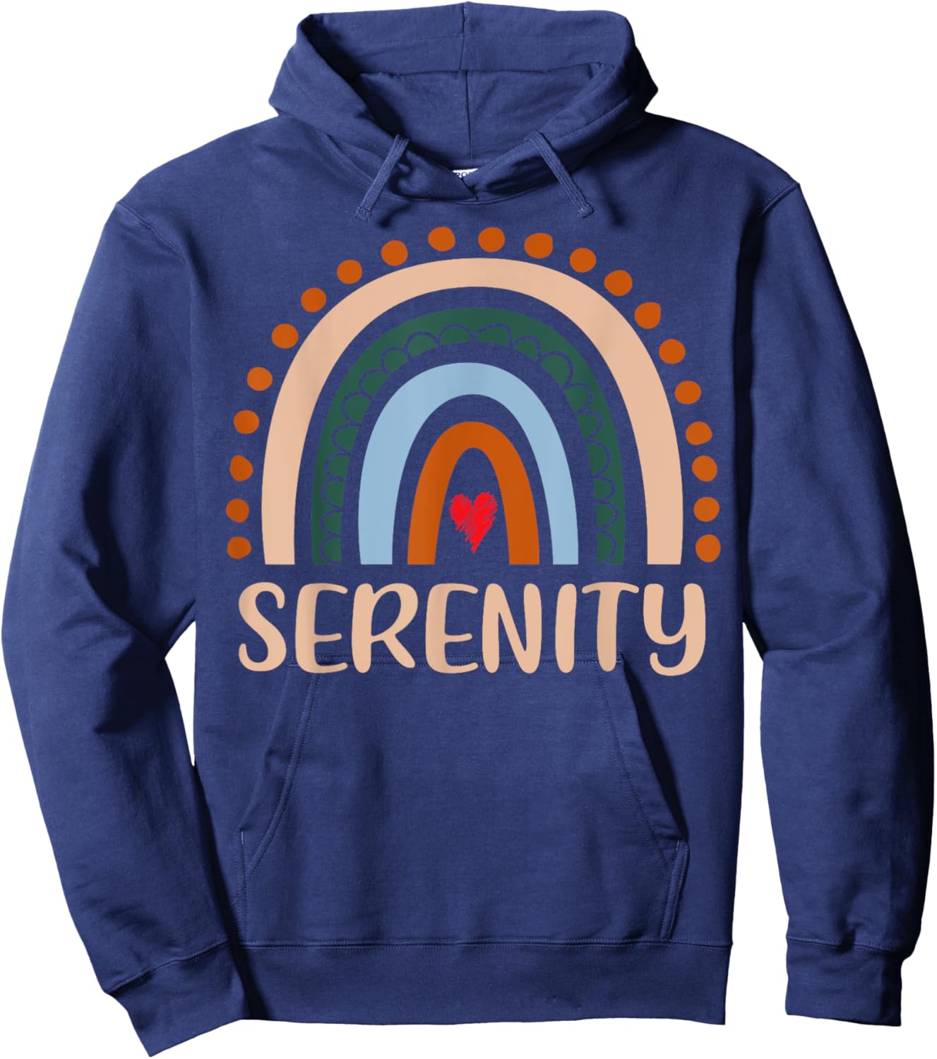 Serenity Name Personalized Funny Women Rainbow Serenity Hoodie - Hoodie | Navy