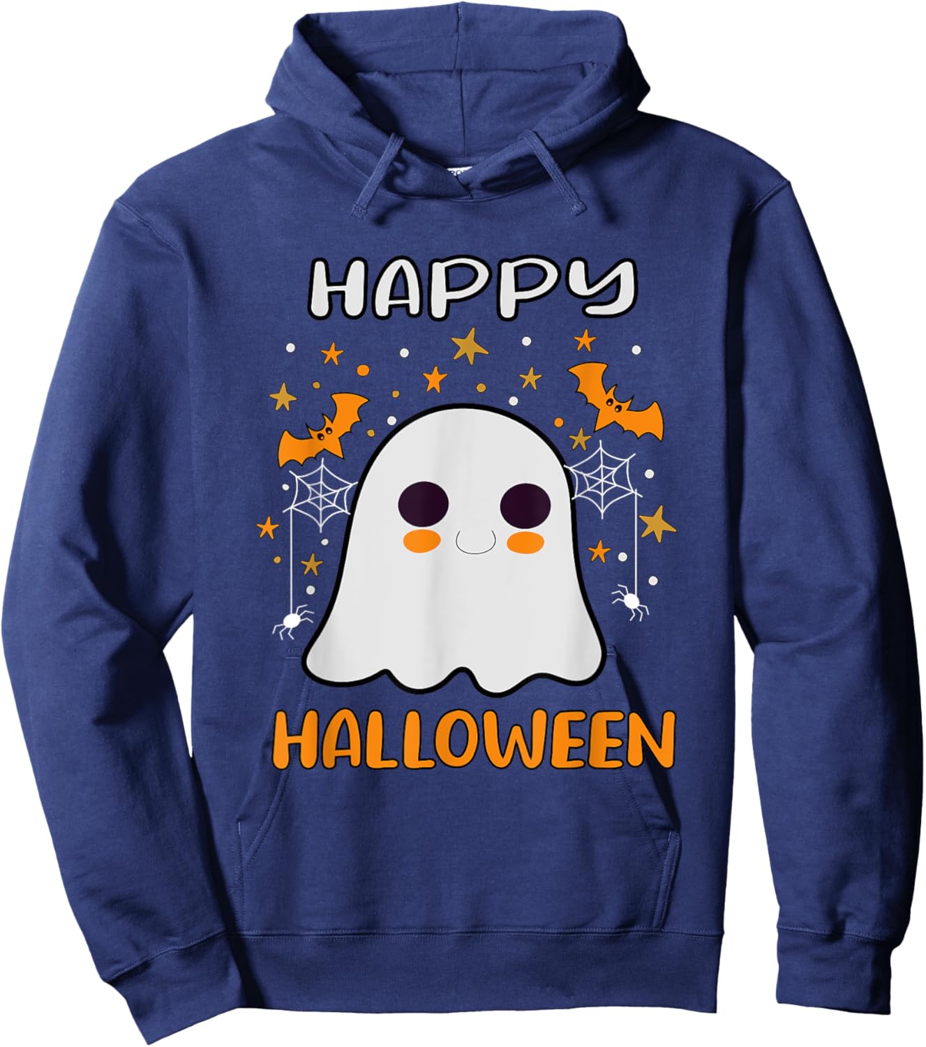 Happy Halloween Funny Halloween Ghost Cute Hoodie - Hoodie | Navy