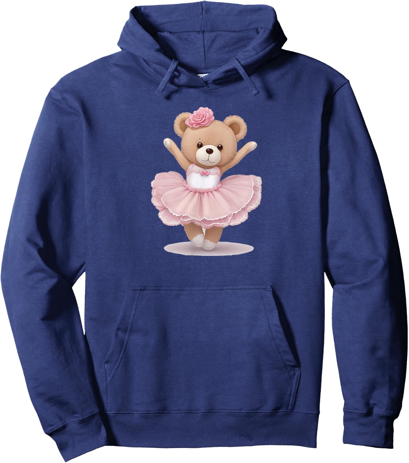 Teddy Bear Ballerina Dancer Hoodie - Hoodie | Navy