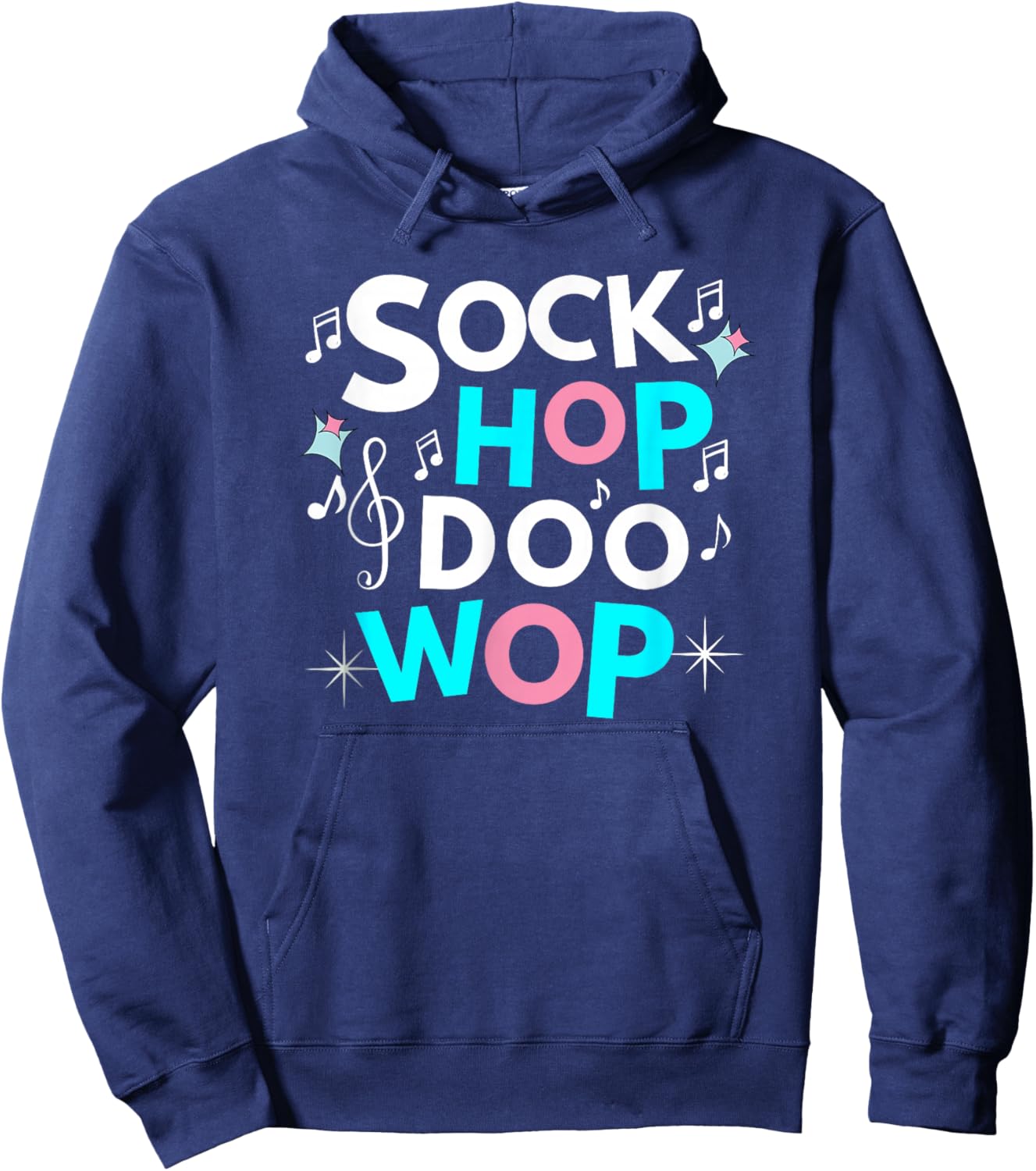 1950's Sock Hop & Doo Wop Theme Party for 50's Dance Hoodie - Hoodie | Navy