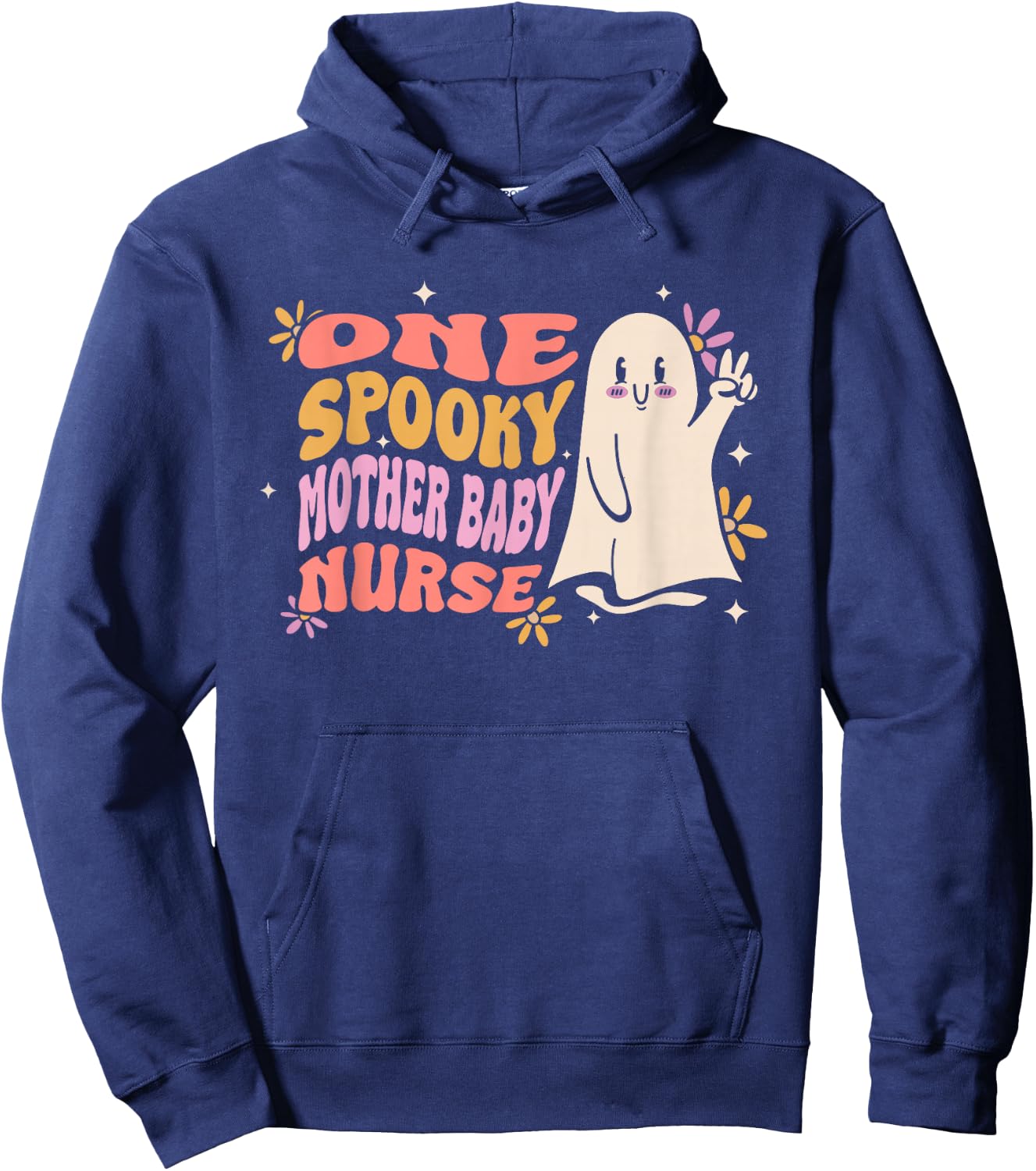 One Spooky Mother Baby Nurse Halloween Hoodie - Hoodie | Navy
