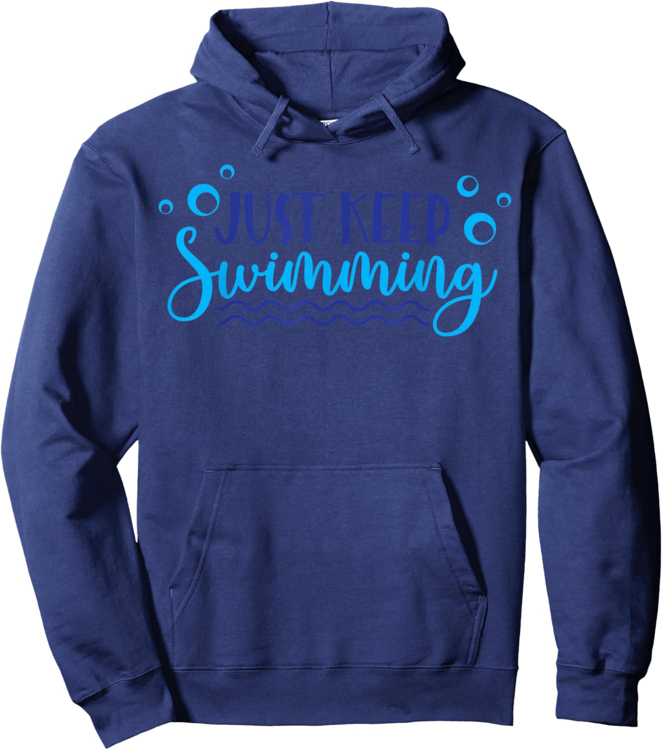 Just Keep Swimming I Love Swimming Hoodie - Hoodie | Navy