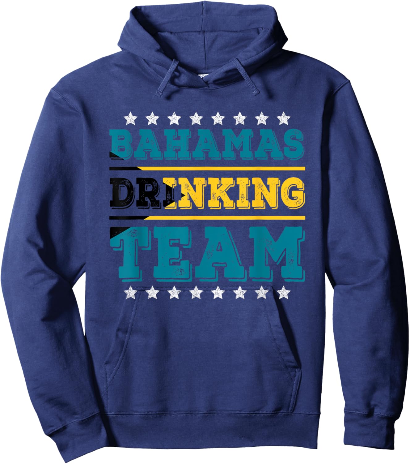 Bahamas Drinking Team Bahamian Flag Funny Drinking Hoodie - Hoodie | Navy