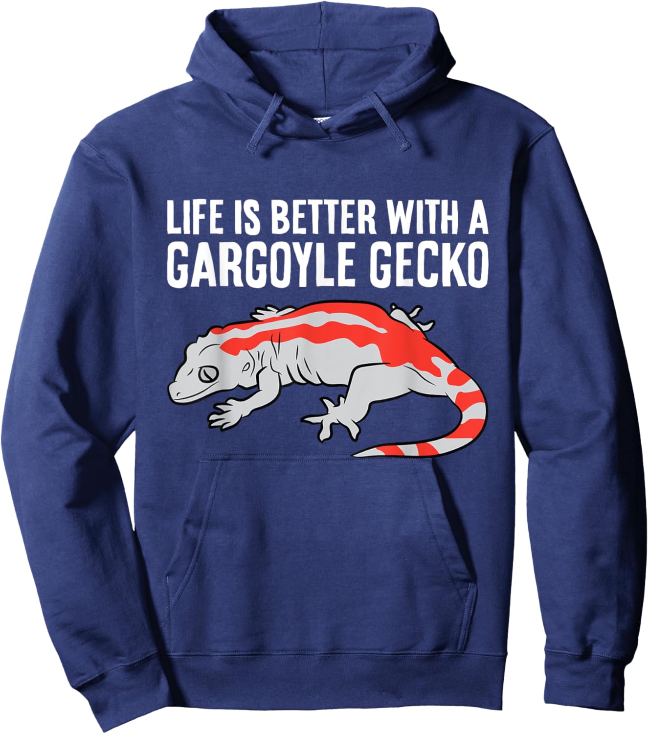 Life Is Better With A Gargoyle Gecko Hoodie - Hoodie | Navy