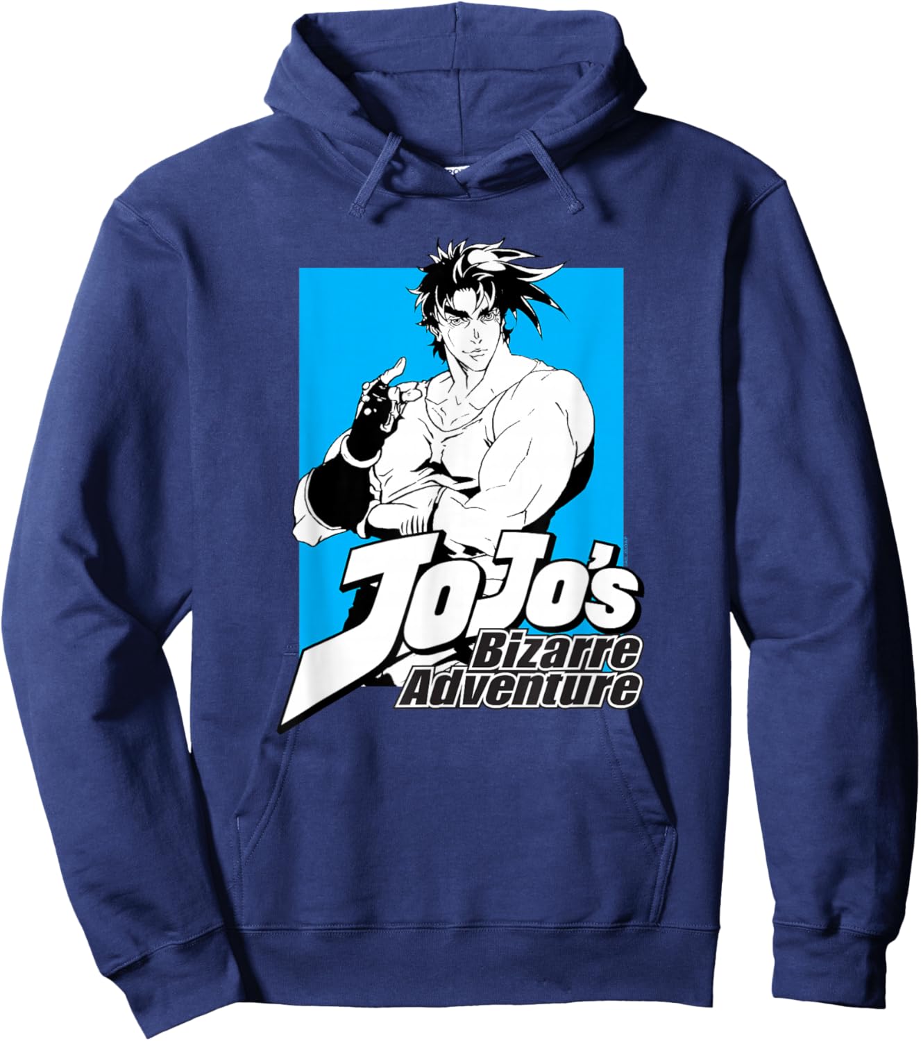 JoJo's Bizarre Adventure Part 2 Joseph Joestar Pose Anime Hoodie - Hoodie | Navy