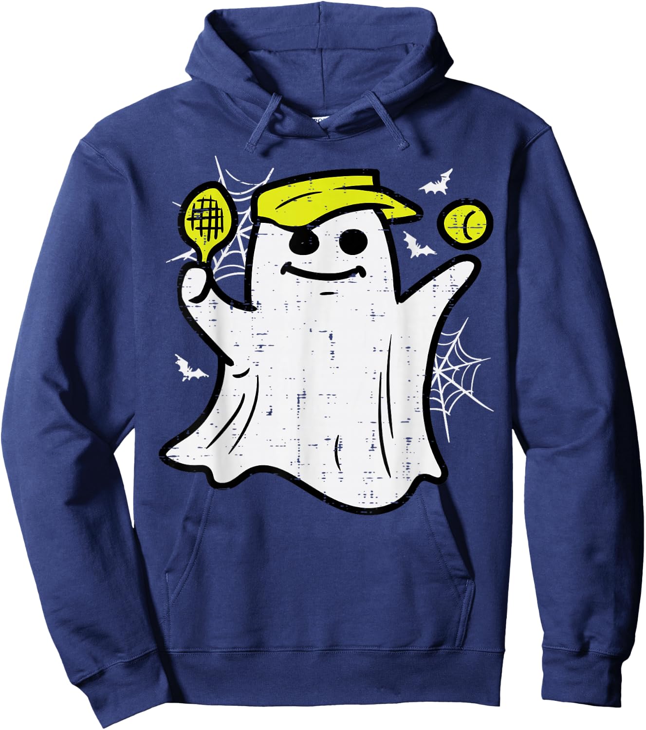 Halloween Pickle Ball Ghost Pickleball Costume Men Women Kid Hoodie - Hoodie | Navy