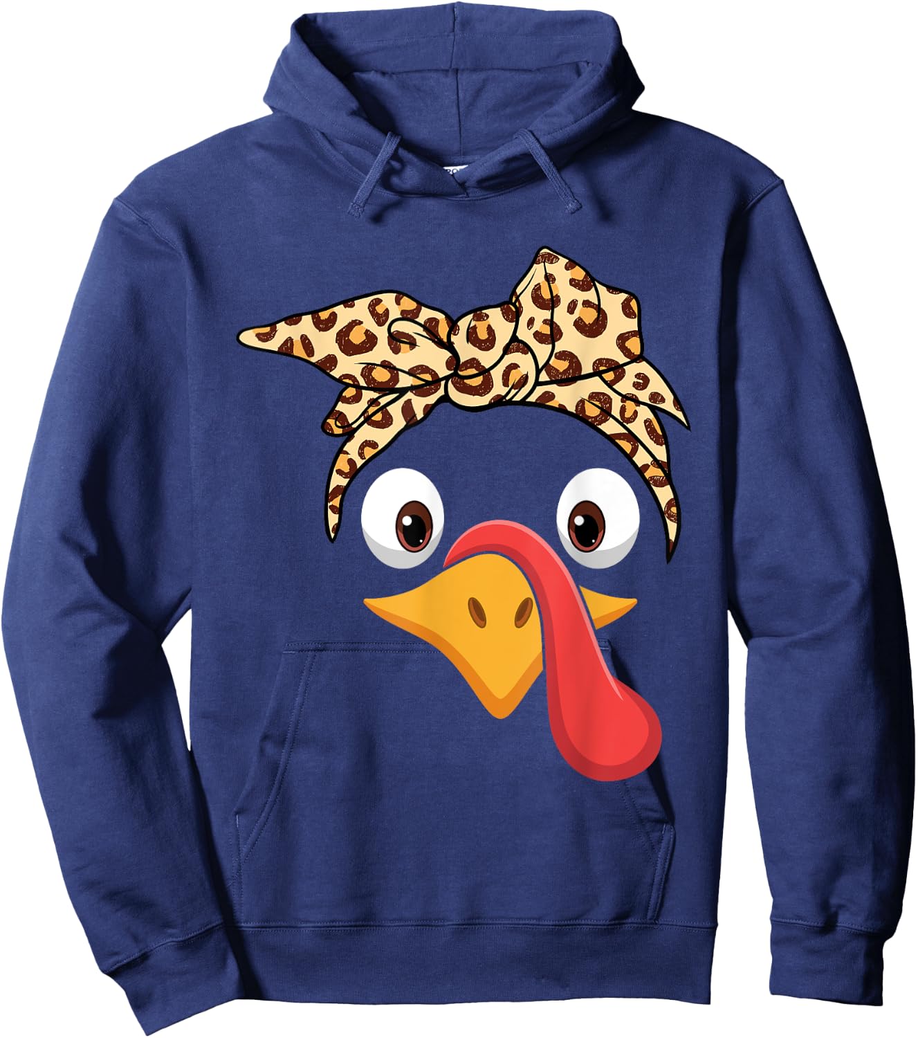 Thanksgiving Turkey Face Matching Family Costume Gifts Kids Hoodie - Hoodie | Navy