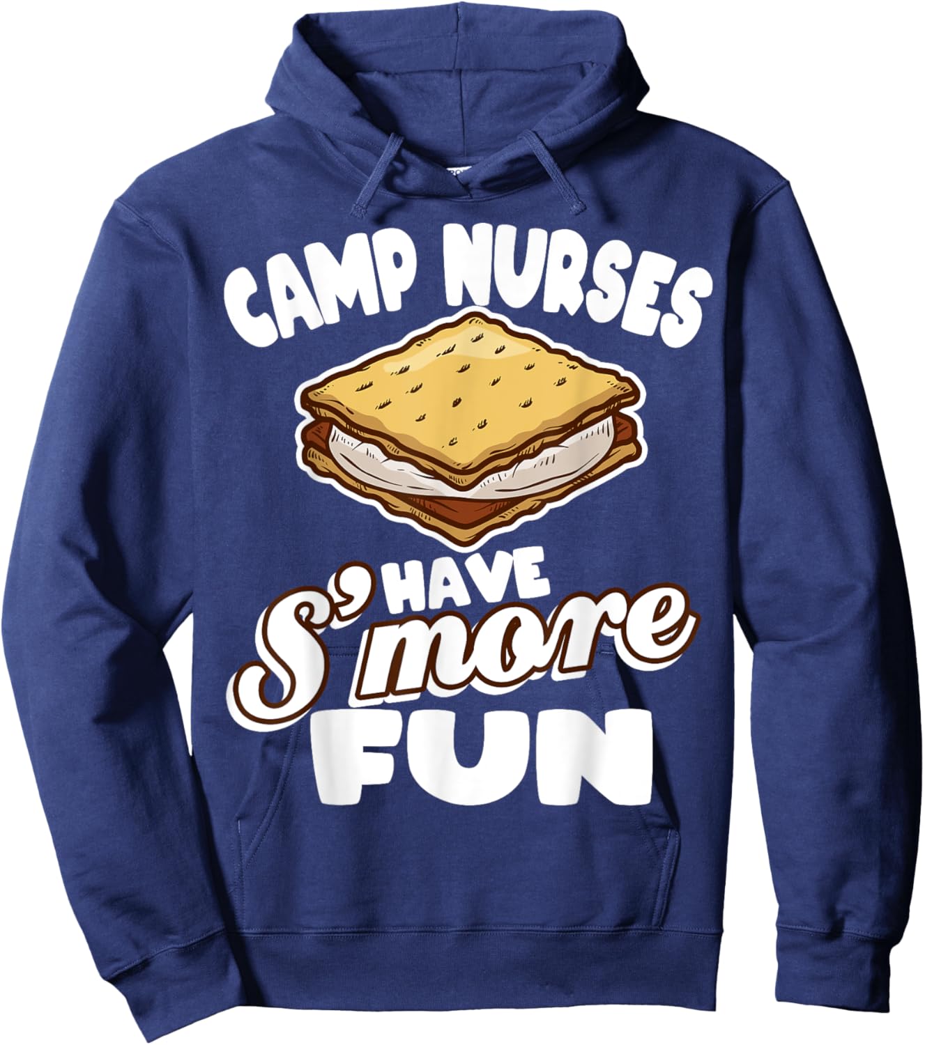 Camp Nurses Have S'more Fun Funny Summer Camp Nursing RN Hoodie - Hoodie | Navy