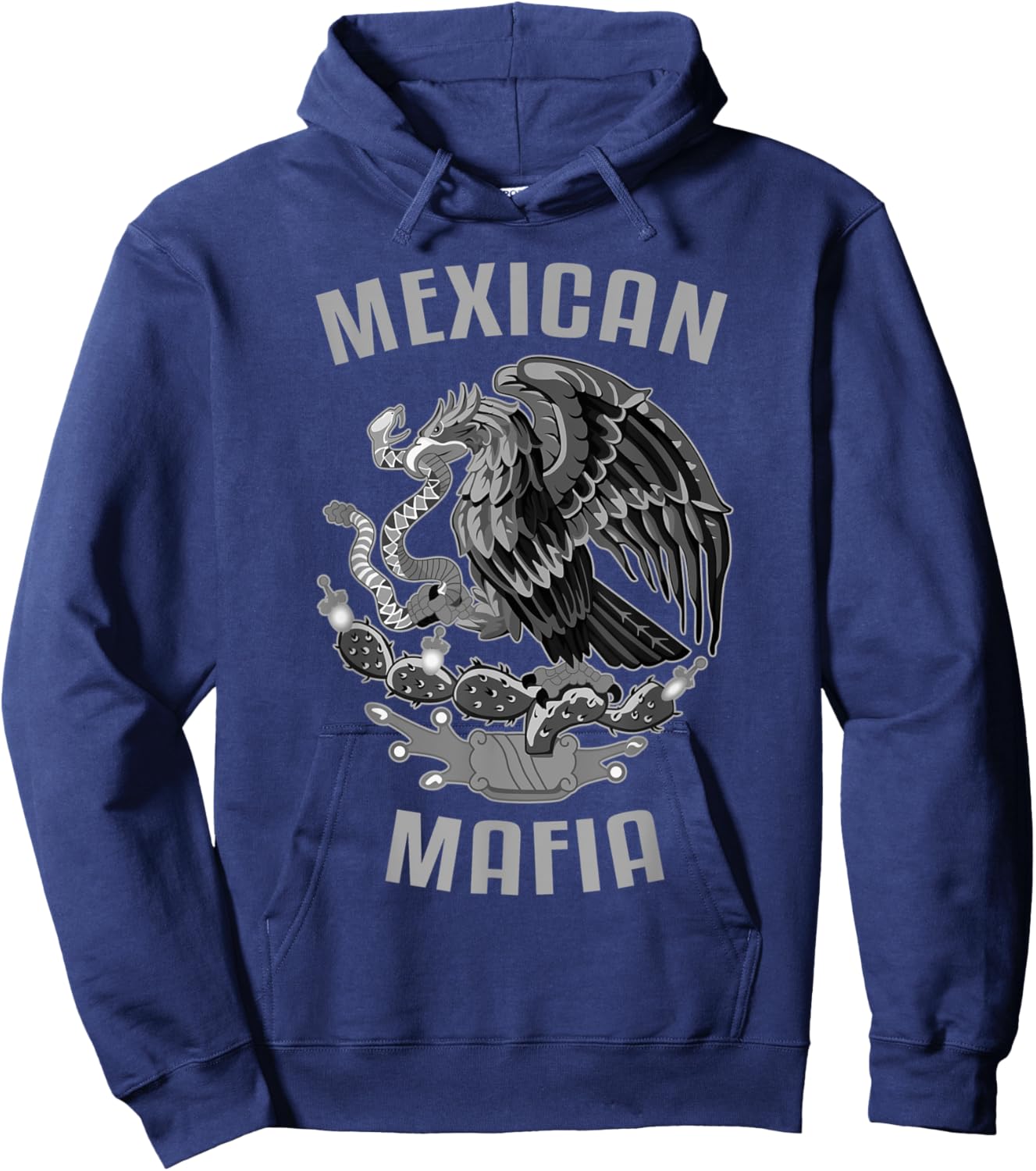 Mexican Mafia Mexico Eagle Hoodie - Hoodie | Navy