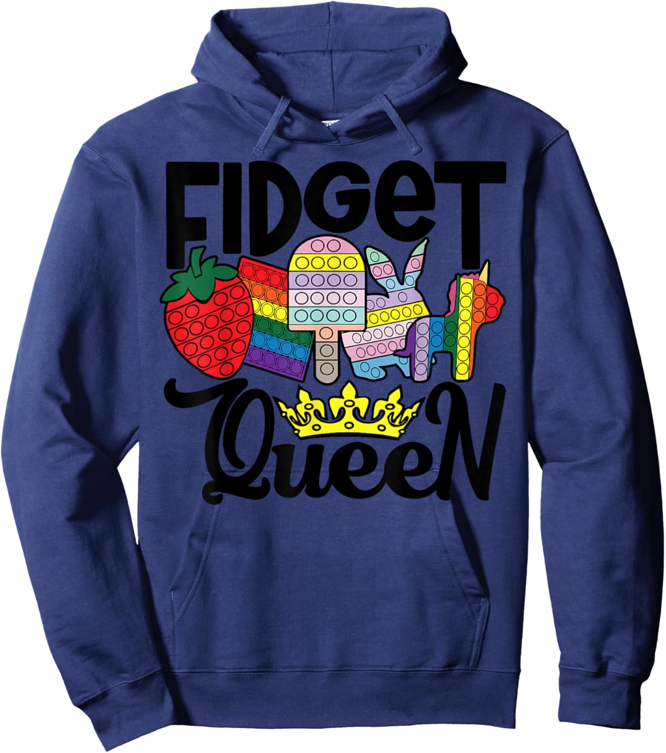 Fidget Queen Pop It for Girls Hoodie - Hoodie | Navy