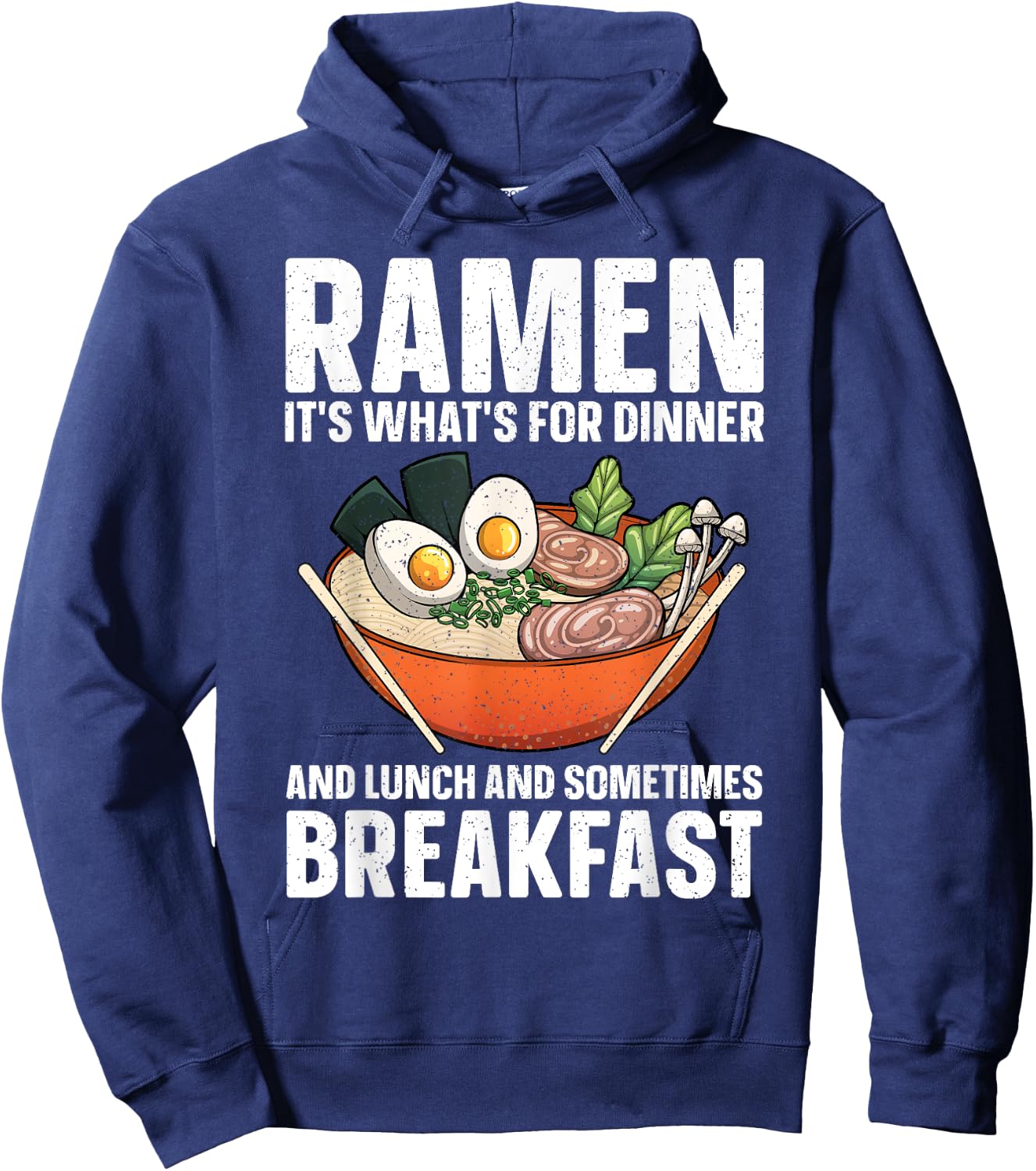 Funny Ramen Noodles Art Women Japanese Ramen Lovers Hoodie - Hoodie | Navy