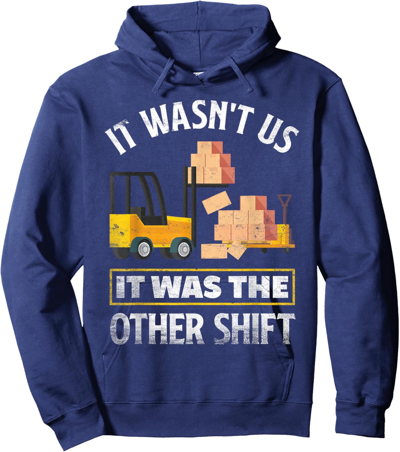 Night Shift Worker Overnight Shift Funny Shift Worker Hoodie - Hoodie | Navy