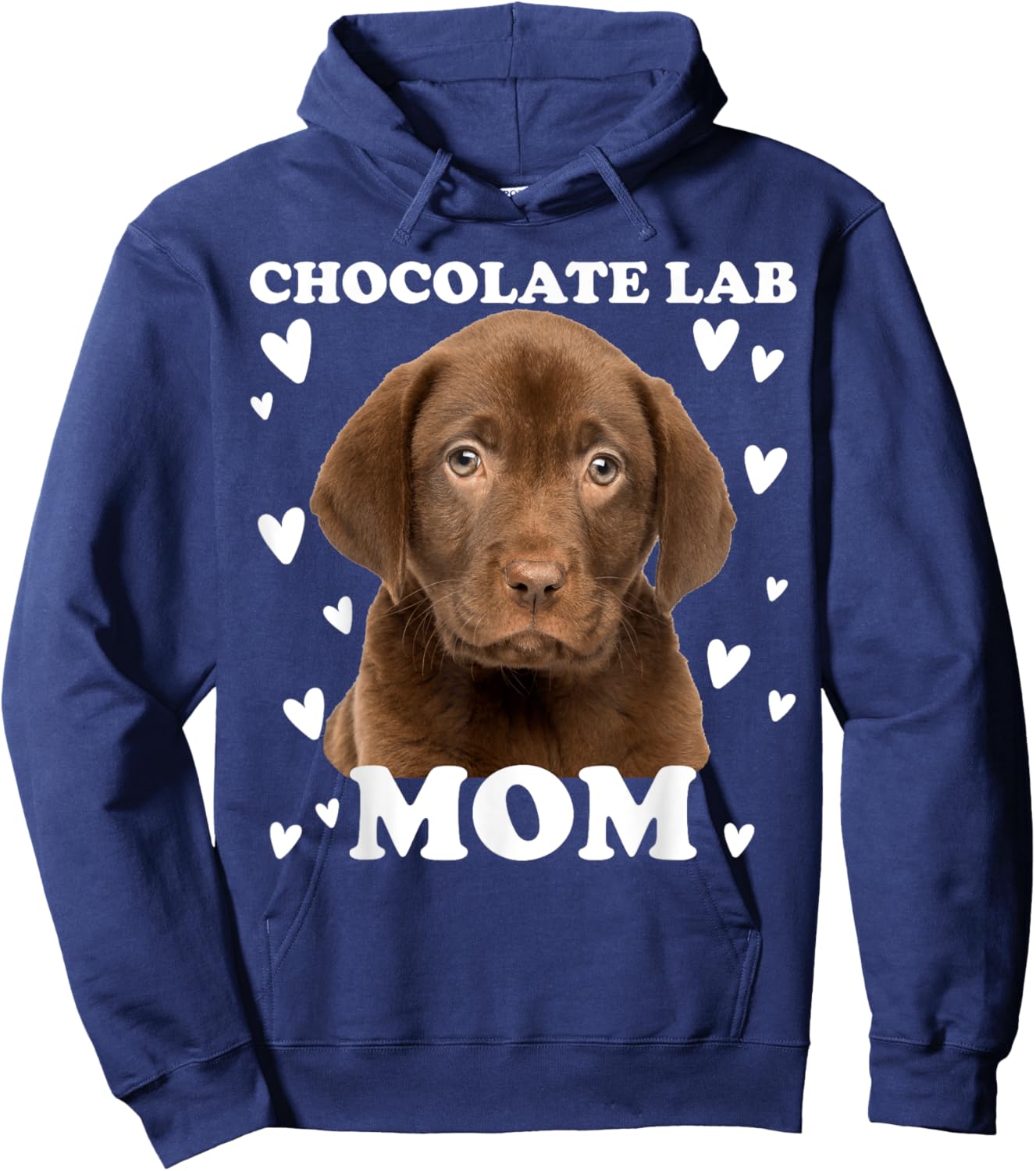 Chocolate Lab Mama Mother's Day Mum Hoodie - Hoodie | Navy
