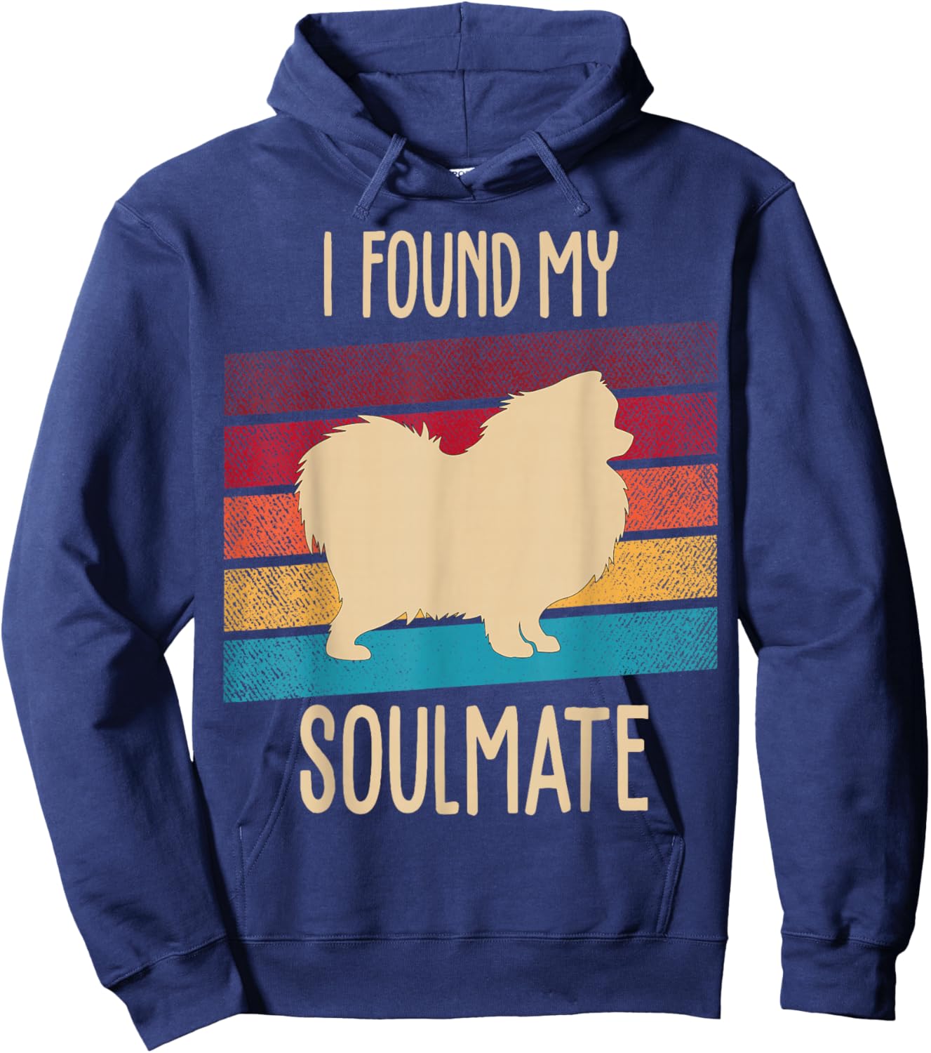 Pomeranian Pom-Dog Hoodie - Hoodie | Navy