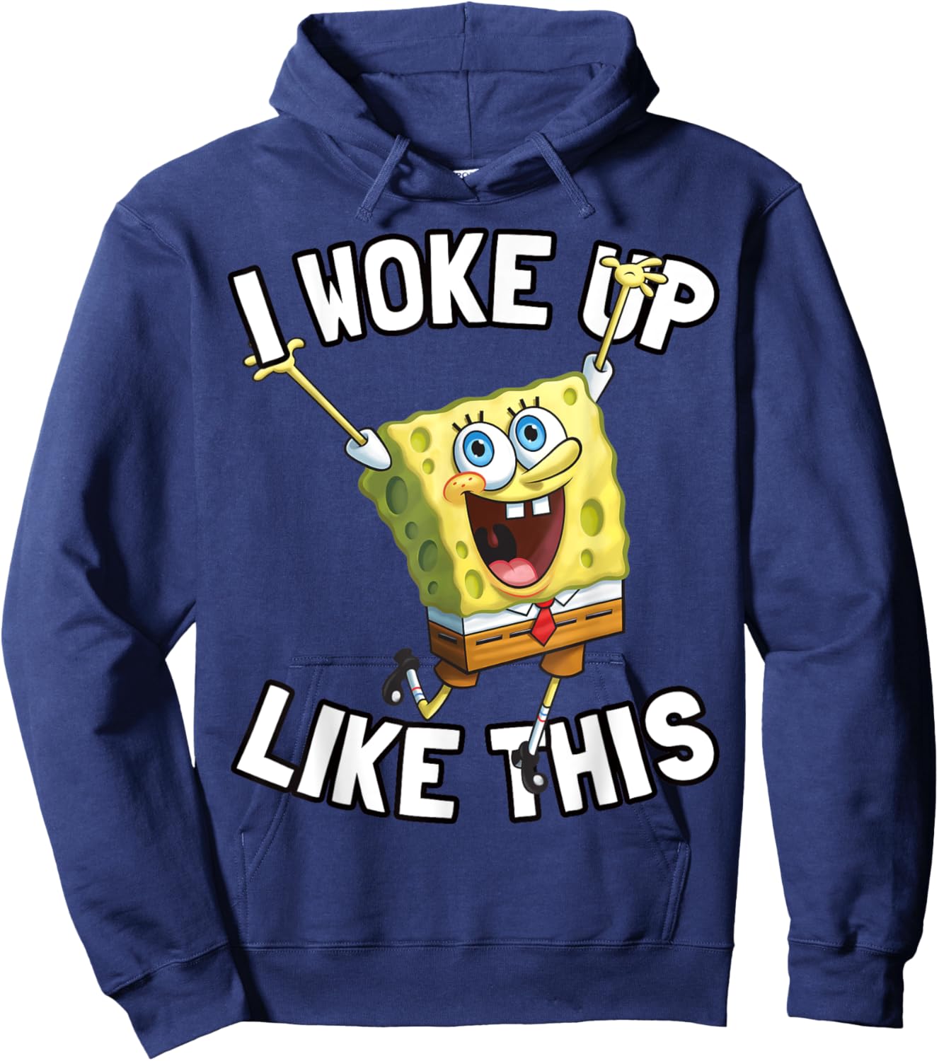 Mademark x SpongeBob SquarePants - Spongebob SquarePants I Woke Up Like This Hoodie - Hoodie | Navy