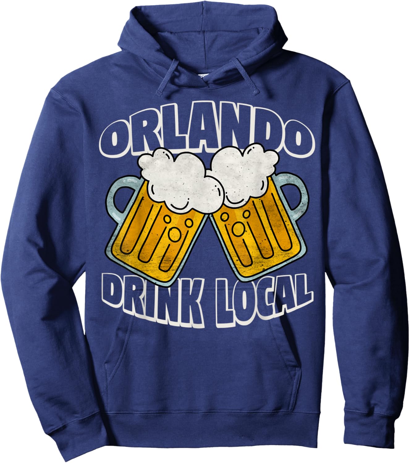Orlando Craft Beer, Florida Cold Beer Drinker Men Women Hoodie - Hoodie | Navy