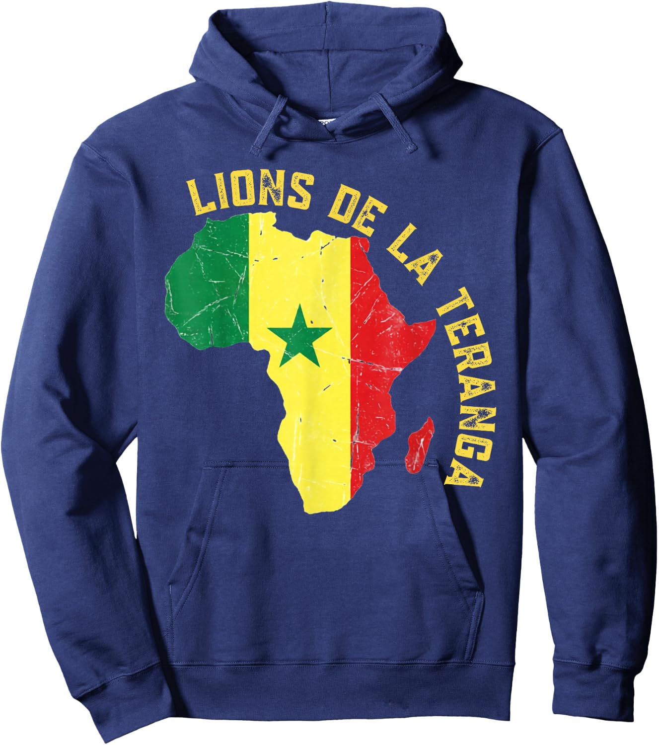 Lions De La Teranga Senegal Hoodie - Hoodie | Navy