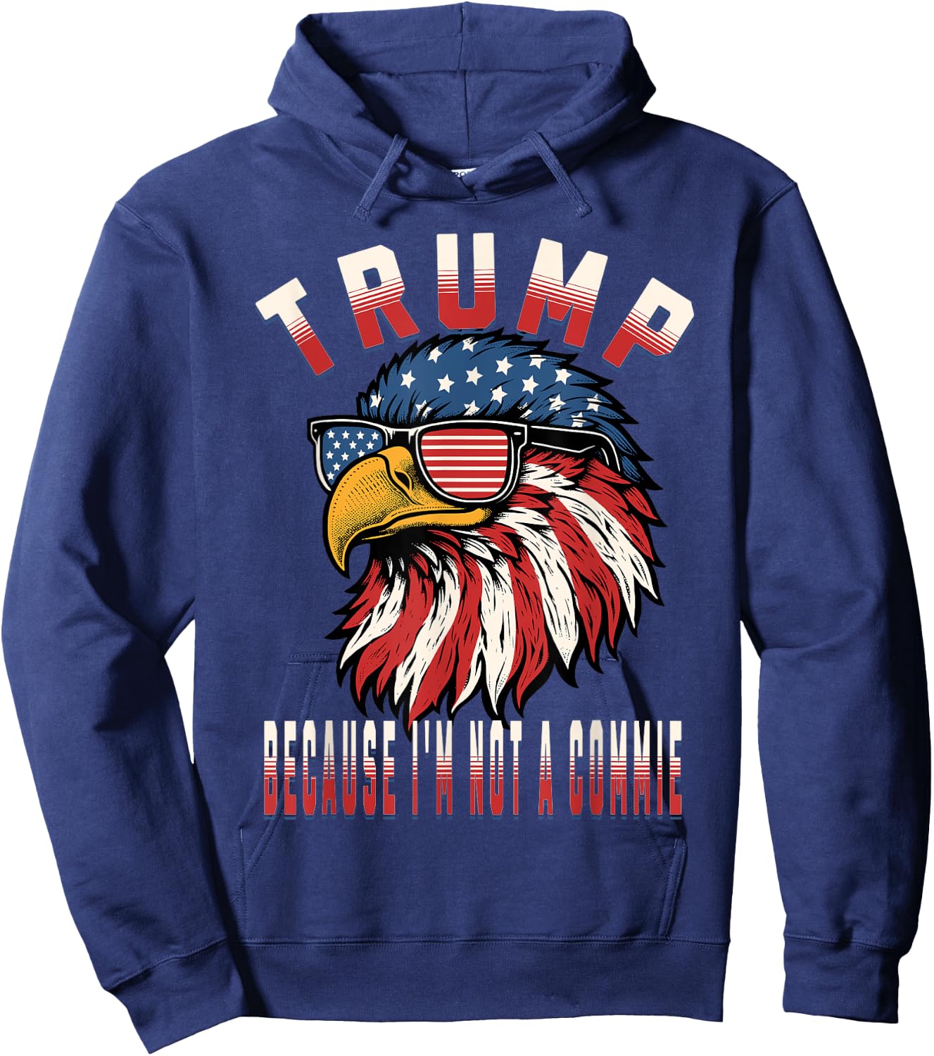 Voting for Trump Because I'm Not a Commie Hoodie - Hoodie | Navy