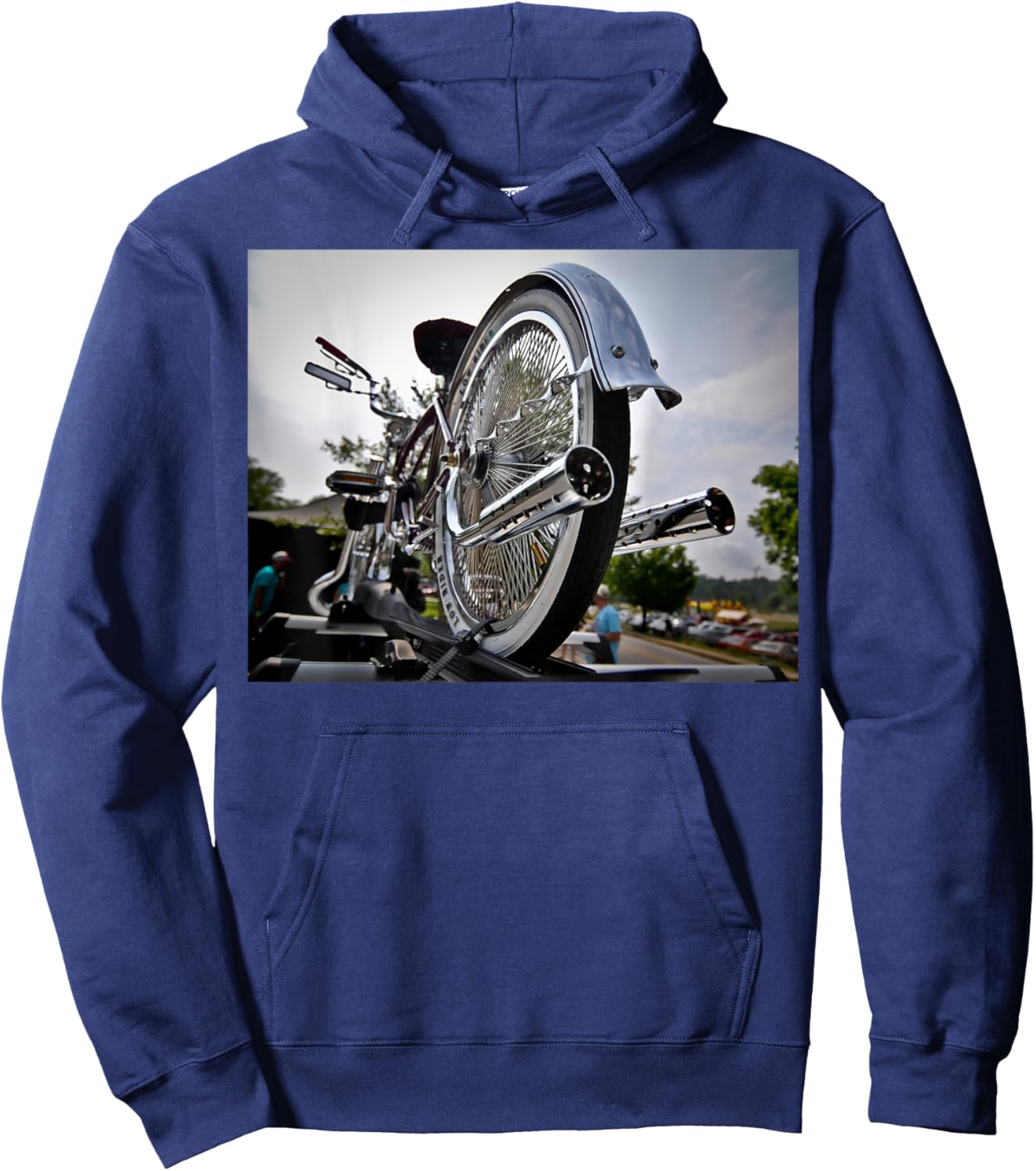 Lowrider Bike Hoodie - Hoodie | Navy