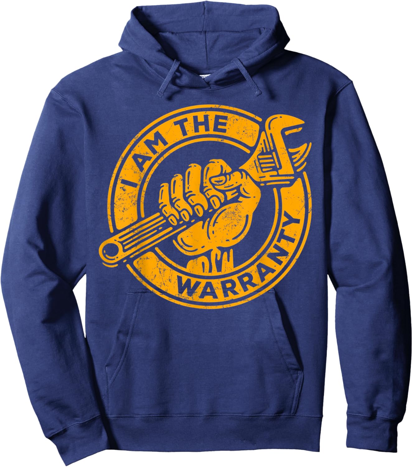 I Am The Warranty, Car Lover Vintage Hoodie - Hoodie | Navy