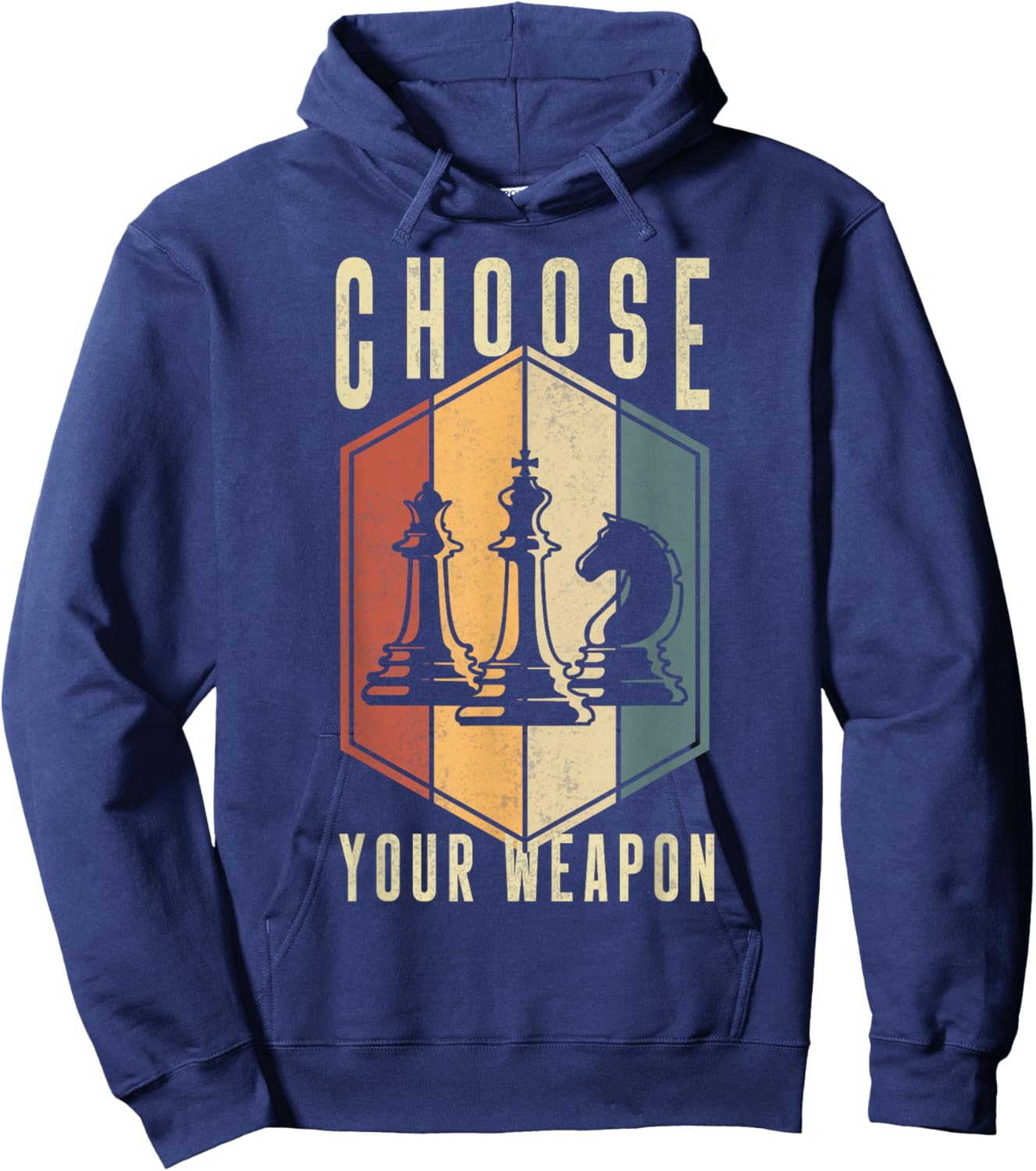 Choose Your Weapon Gag Chess Gifts Chess Players Hoodie - Hoodie | Navy