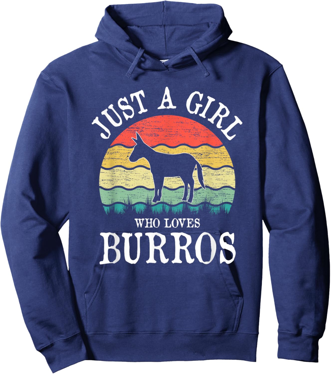 Just A Girl Who Loves Burros Hoodie - Hoodie | Navy