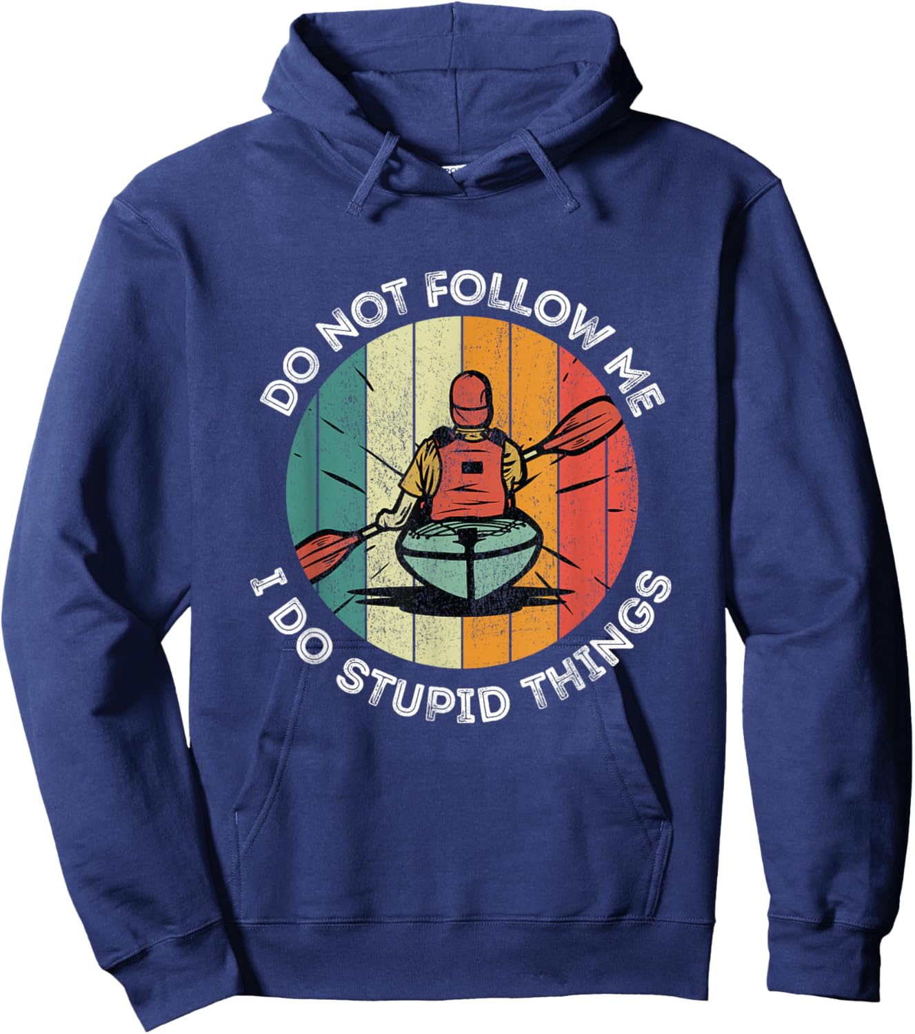 Funny Kayak Kayaking Boating Summer Clothing Hoodie - Hoodie | Navy