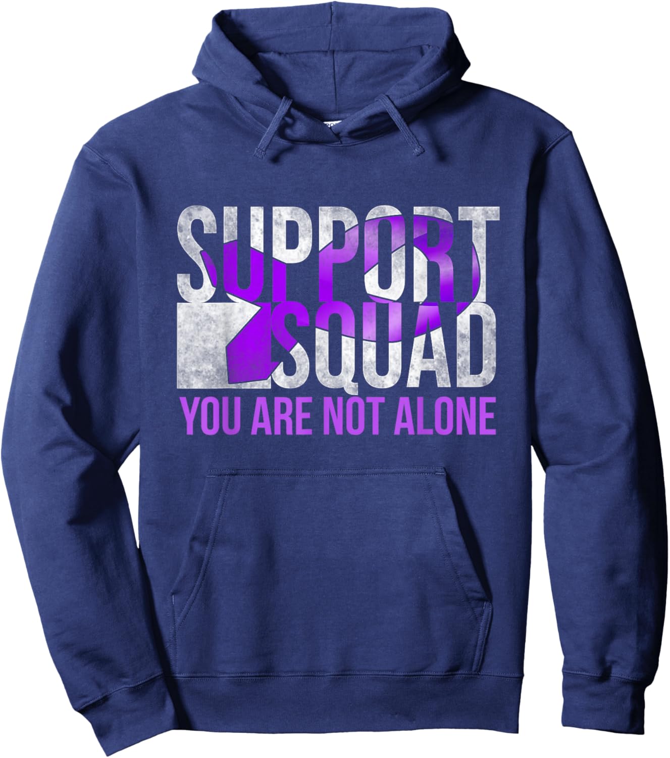 Support Squad Matching Family Thymoma Cancer Awareness Month Hoodie - Hoodie | Navy