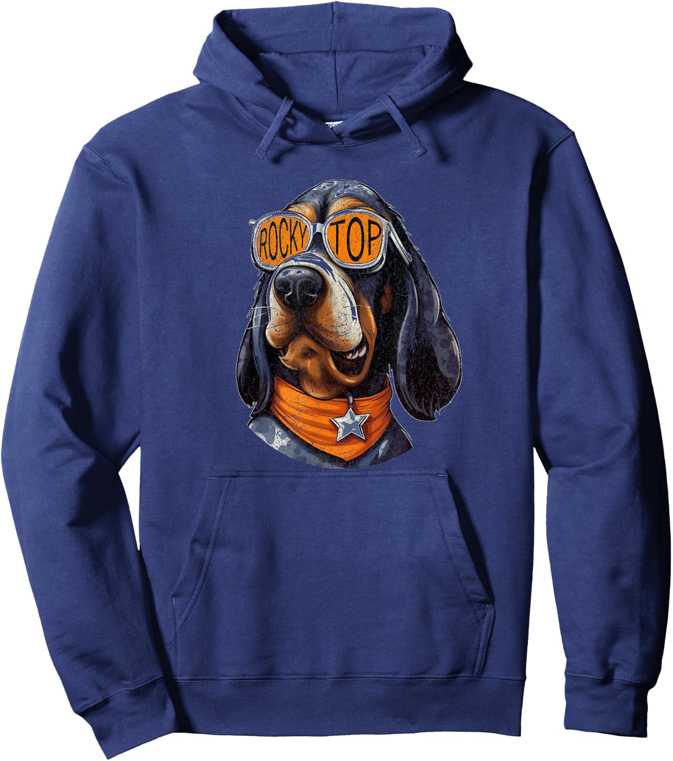 Tennessee Dog Sport Lovers Coonhound Fan Rocky Top TN Hoodie - Hoodie | Navy